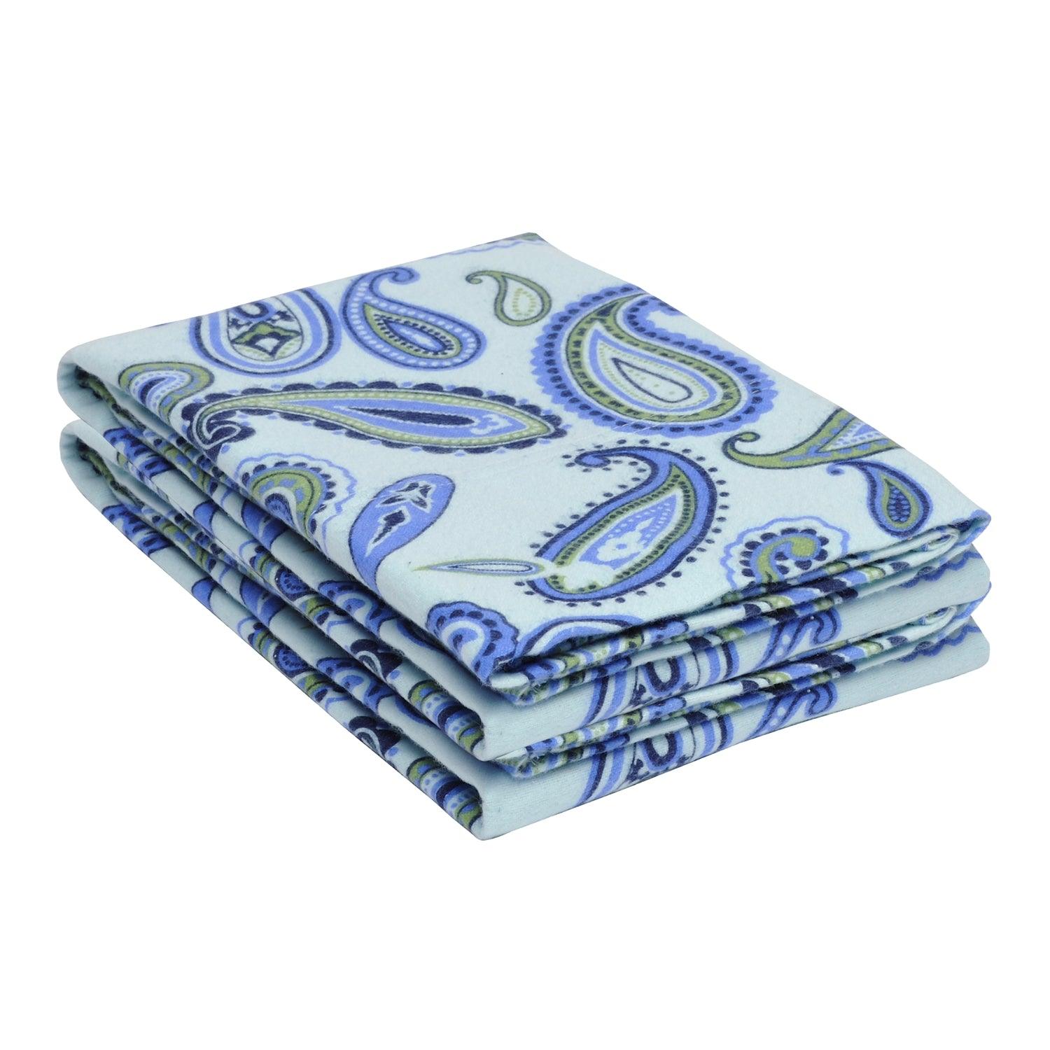 100% Cotton Flannel Vintage Paisley Pillowcase Set - Pillowcases by Superior Brand