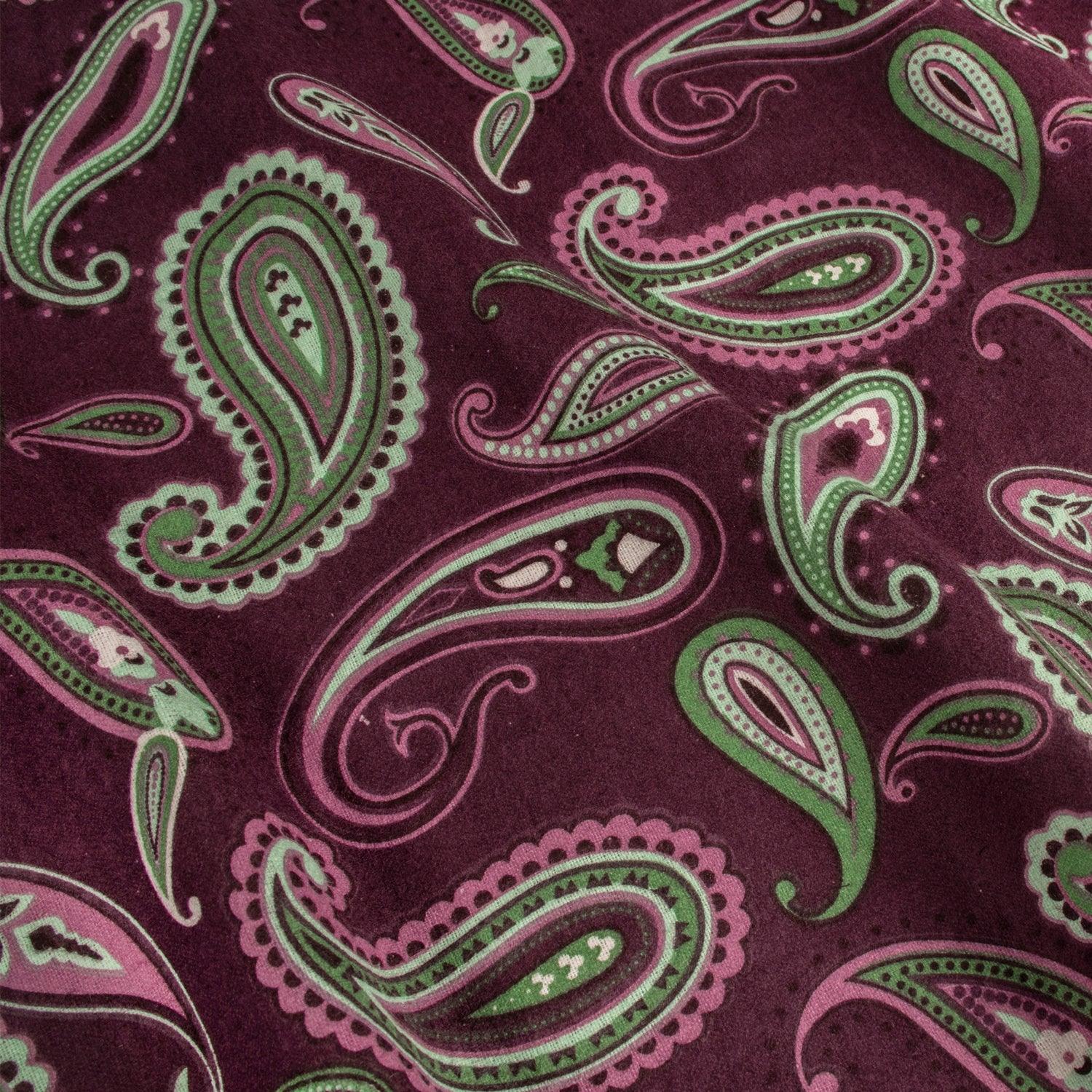 100% Cotton Flannel Vintage Paisley Pillowcase Set - Pillowcases by Superior Brand