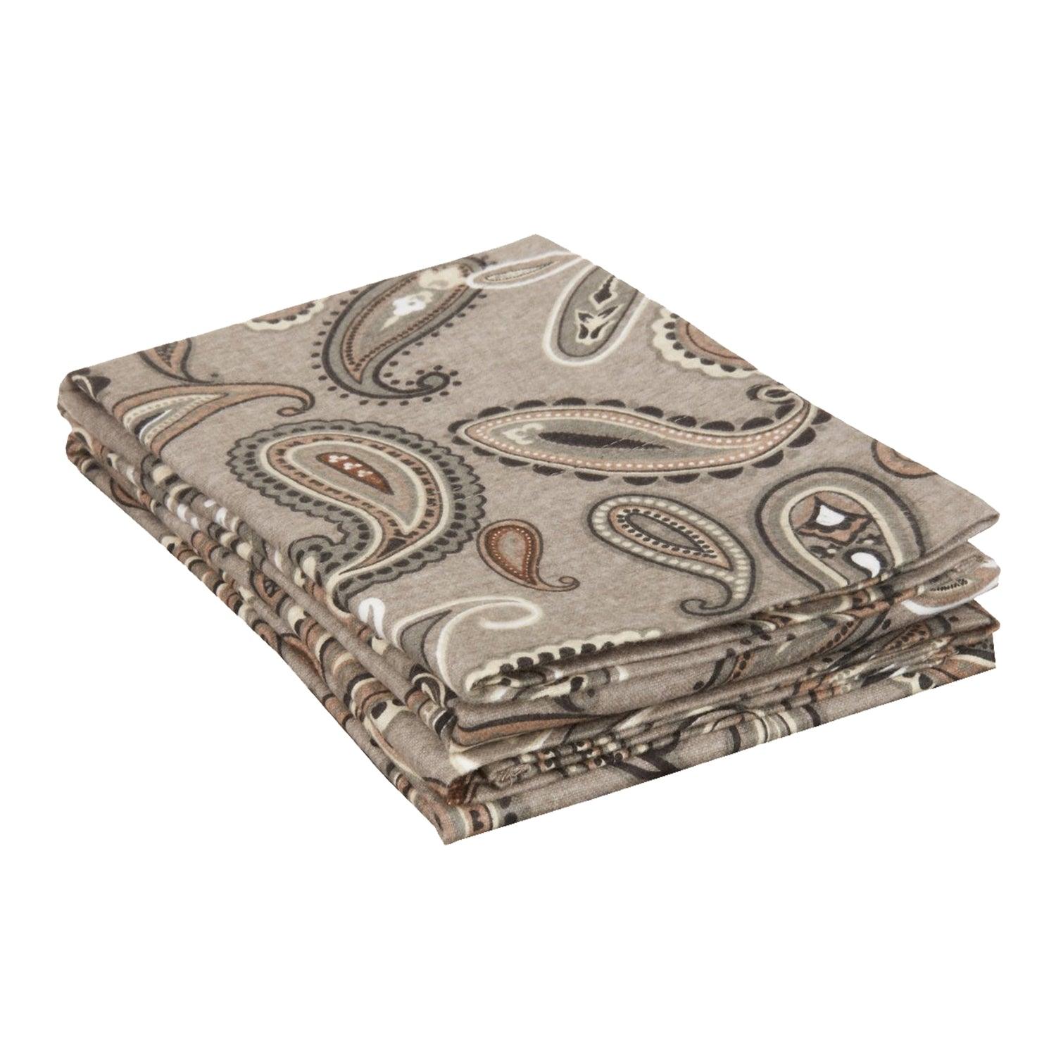 100% Cotton Flannel Vintage Paisley Pillowcase Set - Pillowcases by Superior Brand