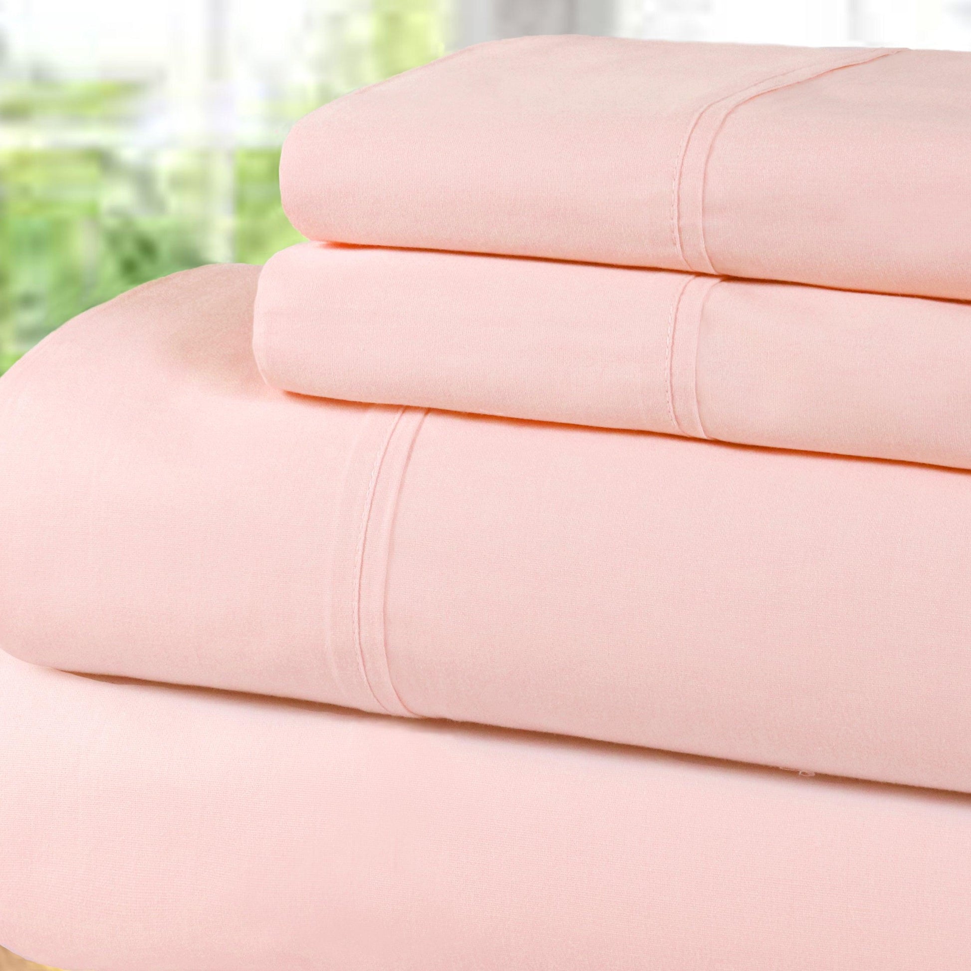 300 Thread Count 100% Cotton Sheet Set Percale Solid Deep Pocket - Sheet Set by Superior Brand