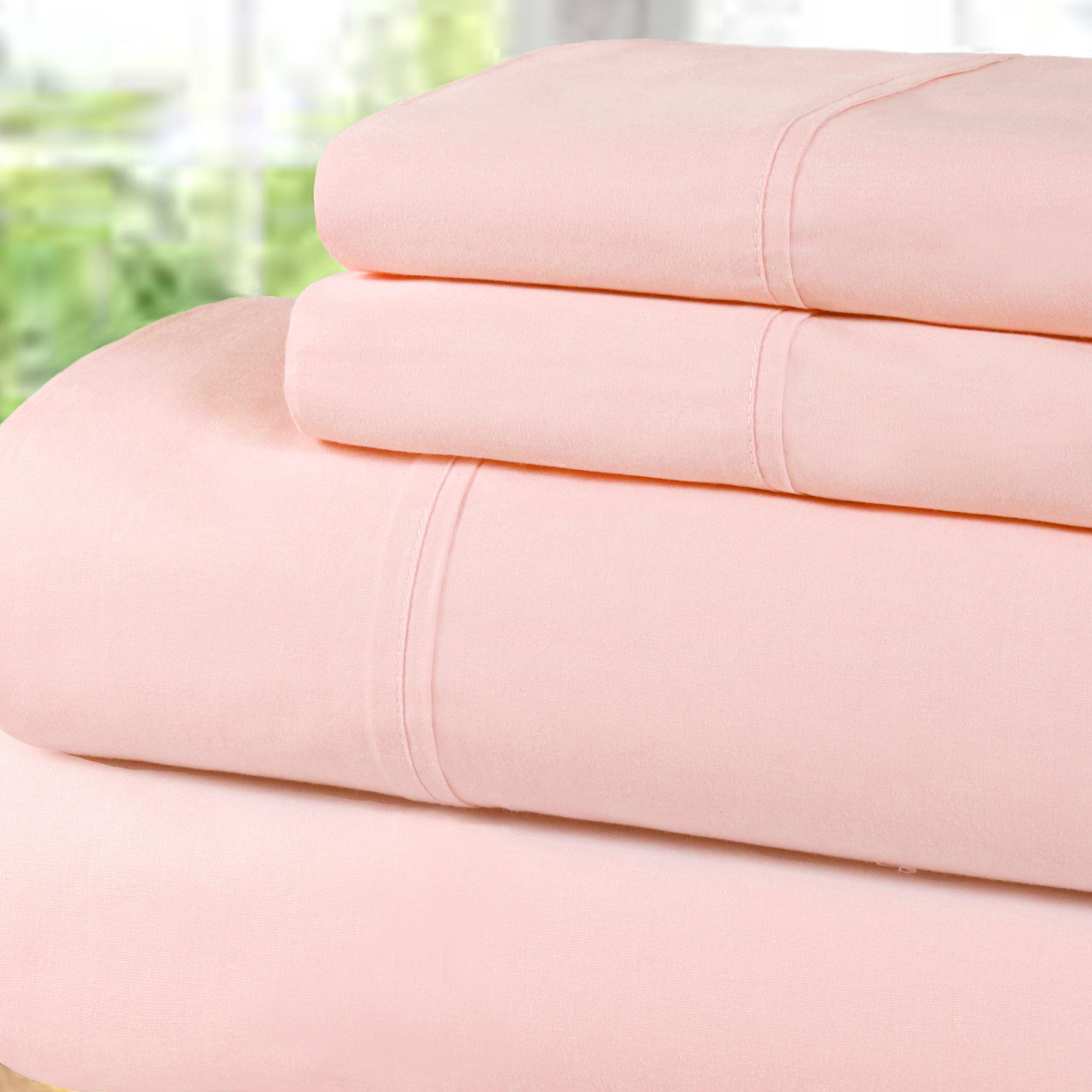 300 Thread Count 100% Cotton Sheet Set Percale Solid Deep Pocket - Sheet Set by Superior Brand