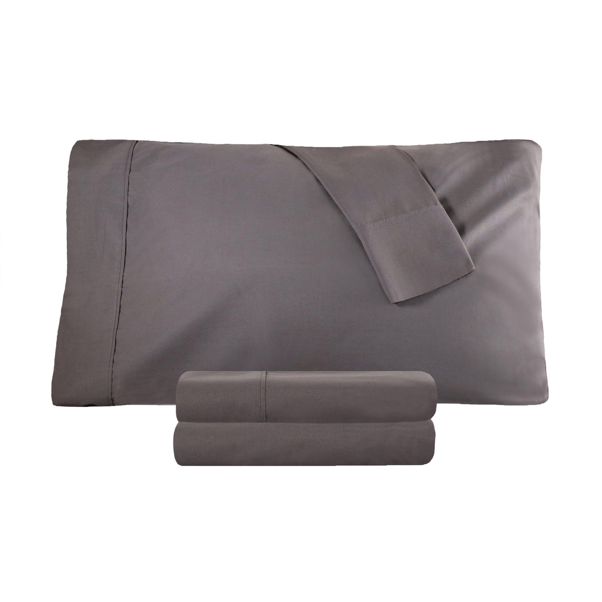 300 Thread Count 100% Cotton Sheet Set Percale Solid Deep Pocket - Sheet Set by Superior Brand