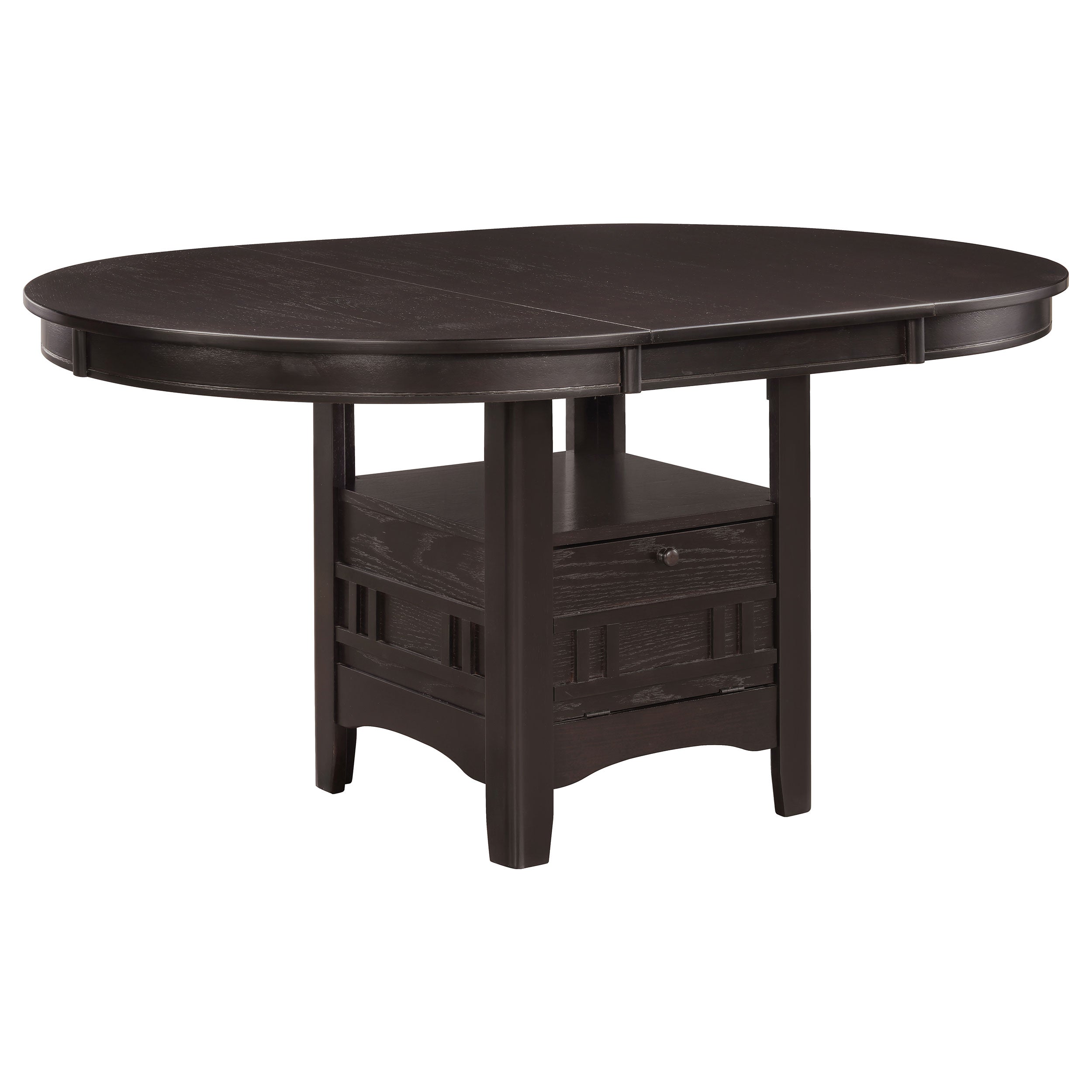 Lavon 5-piece Oval Extension Leaf Dining Set Espresso-CoasterEveryday