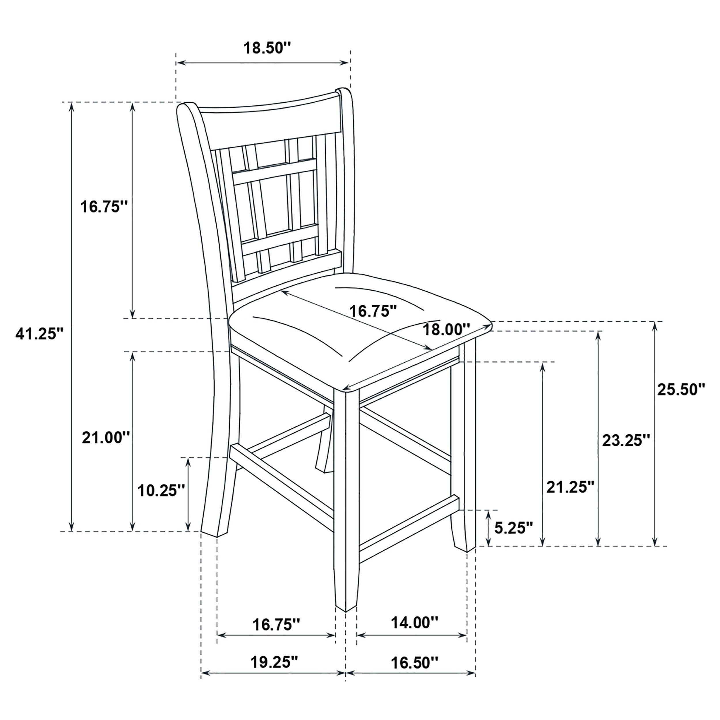 Lavon 5-piece Oval Counter Height Dining Set Espresso-CoasterEveryday