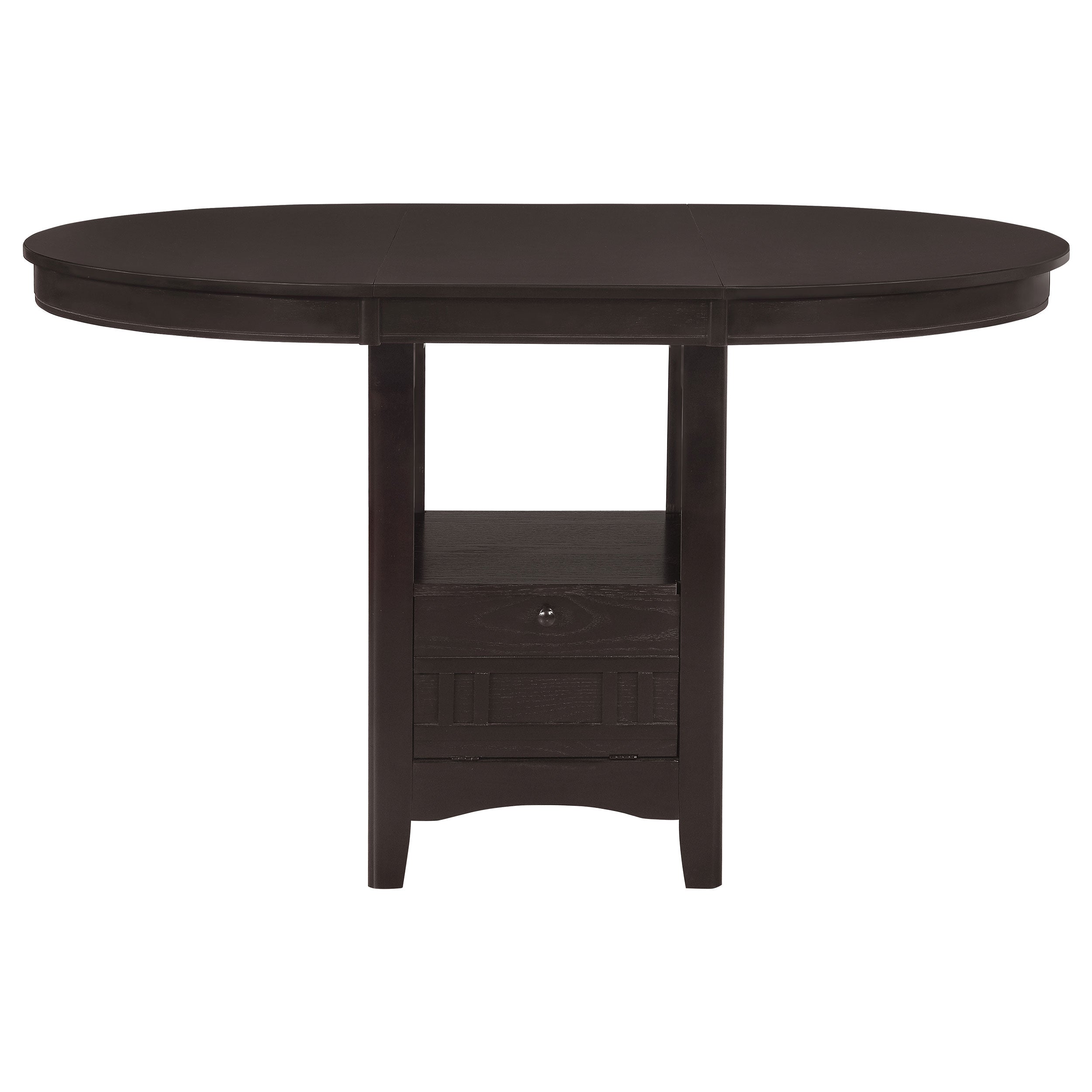Lavon Oval 60-inch Counter Height Extension Dining Table Espresso-CoasterEveryday
