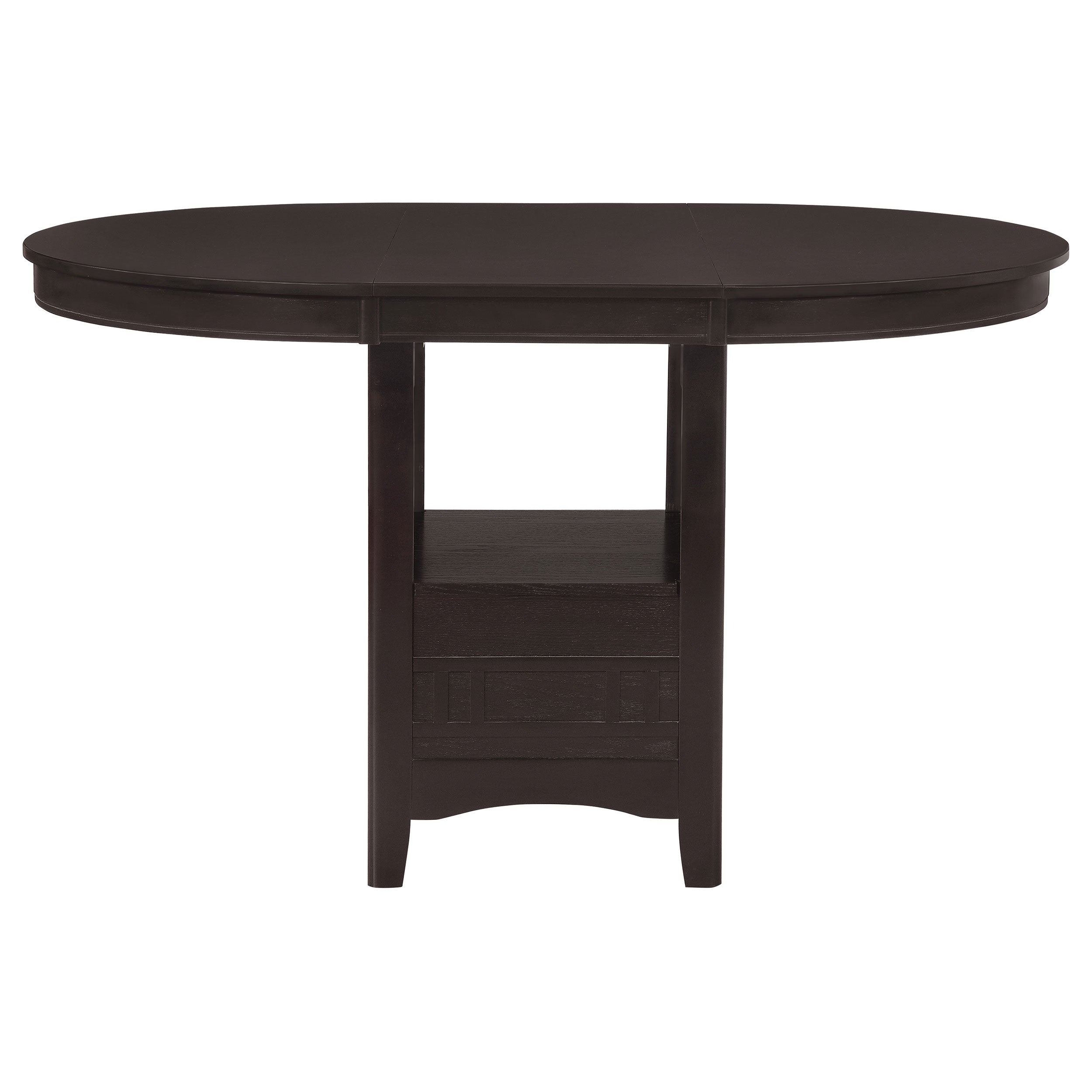 Lavon Oval 60-inch Counter Height Extension Dining Table Espresso-CoasterEveryday