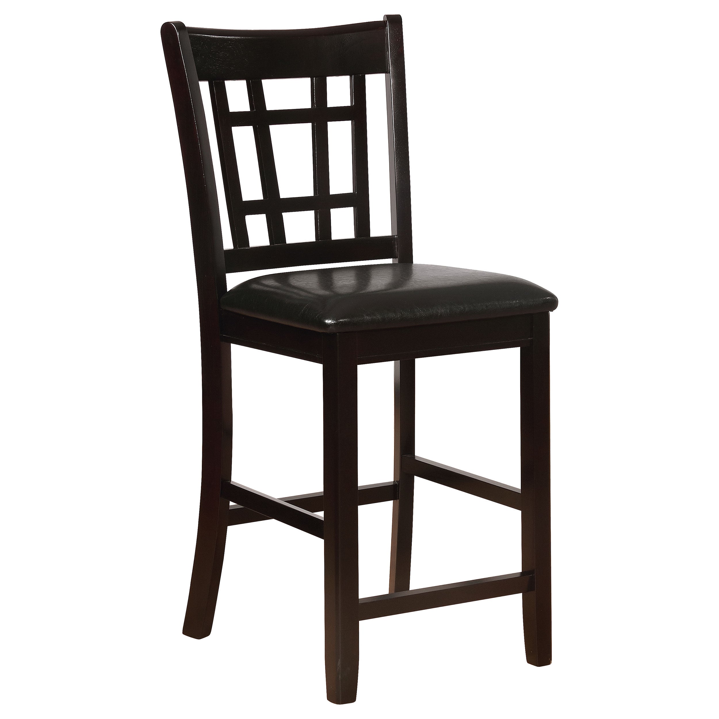 Lavon Wood Counter Height Dining Chair Black and Espresso (Set of 2)-CoasterEveryday