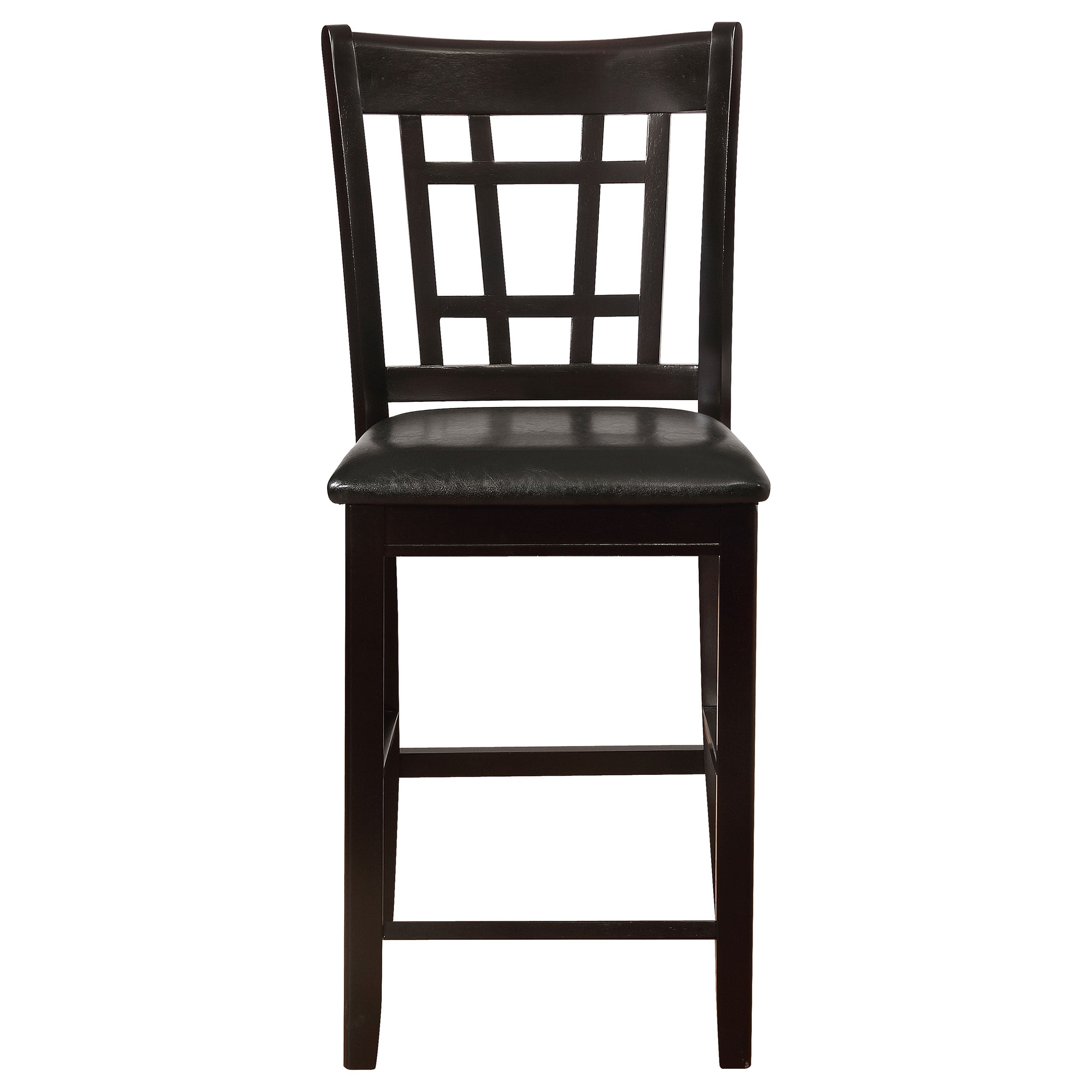Lavon Wood Counter Height Dining Chair Black and Espresso (Set of 2)-CoasterEveryday