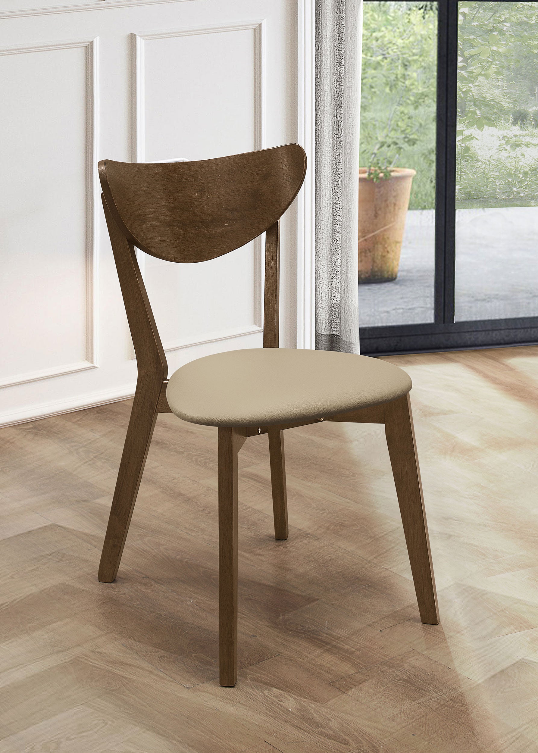 Kersey Wood Dining Side Chair Chestnut (Set of 2)-CoasterEveryday