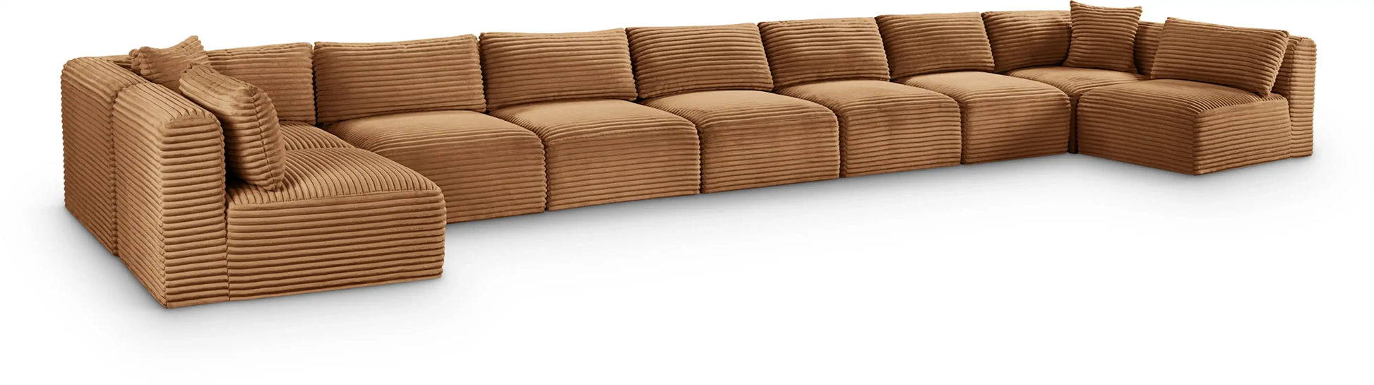 Shaggy - Fabric 9 Piece Modular Sectional - Best Buy Furniture