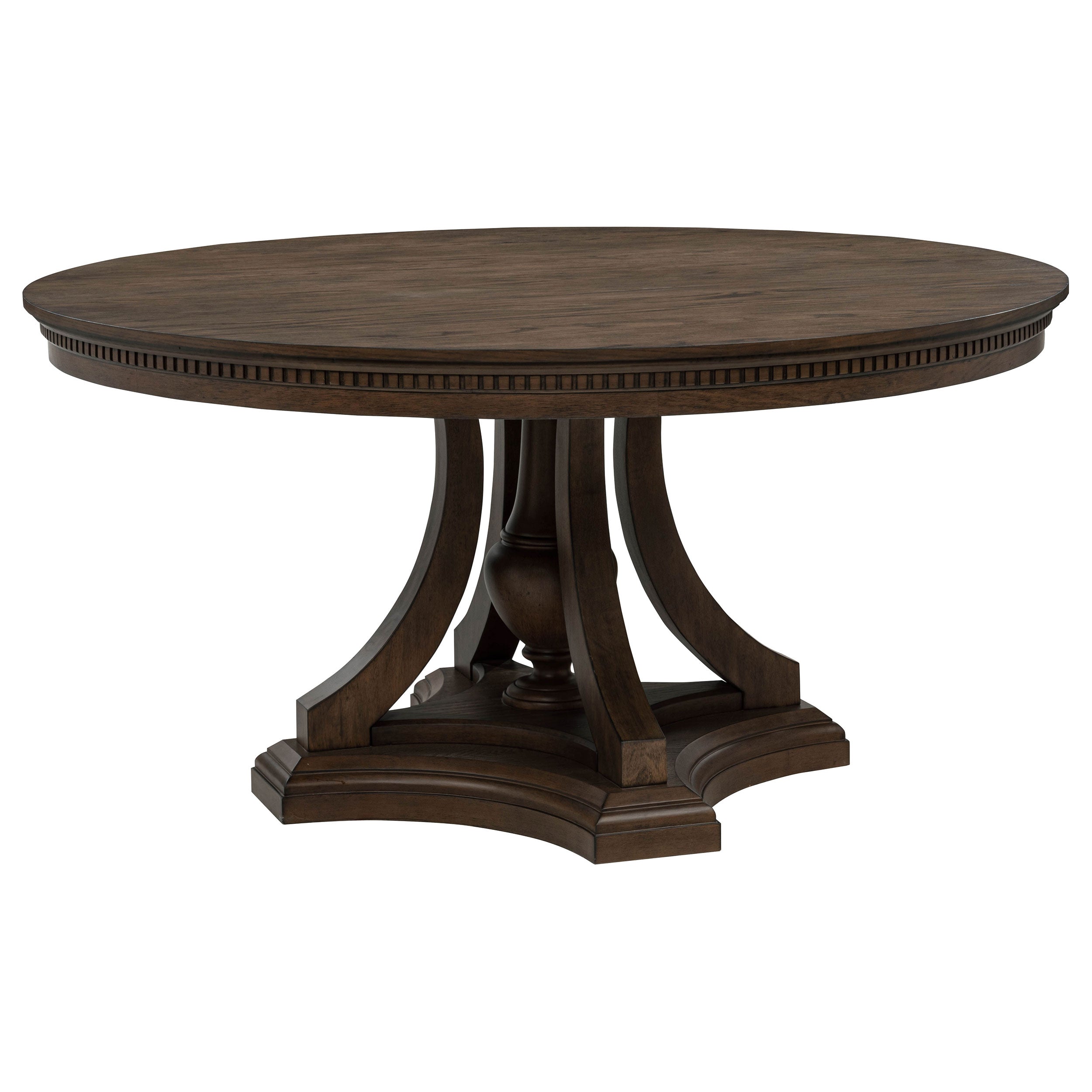 Ridgewell 5-piece Round Pedestal Dining Set Dark Oak-