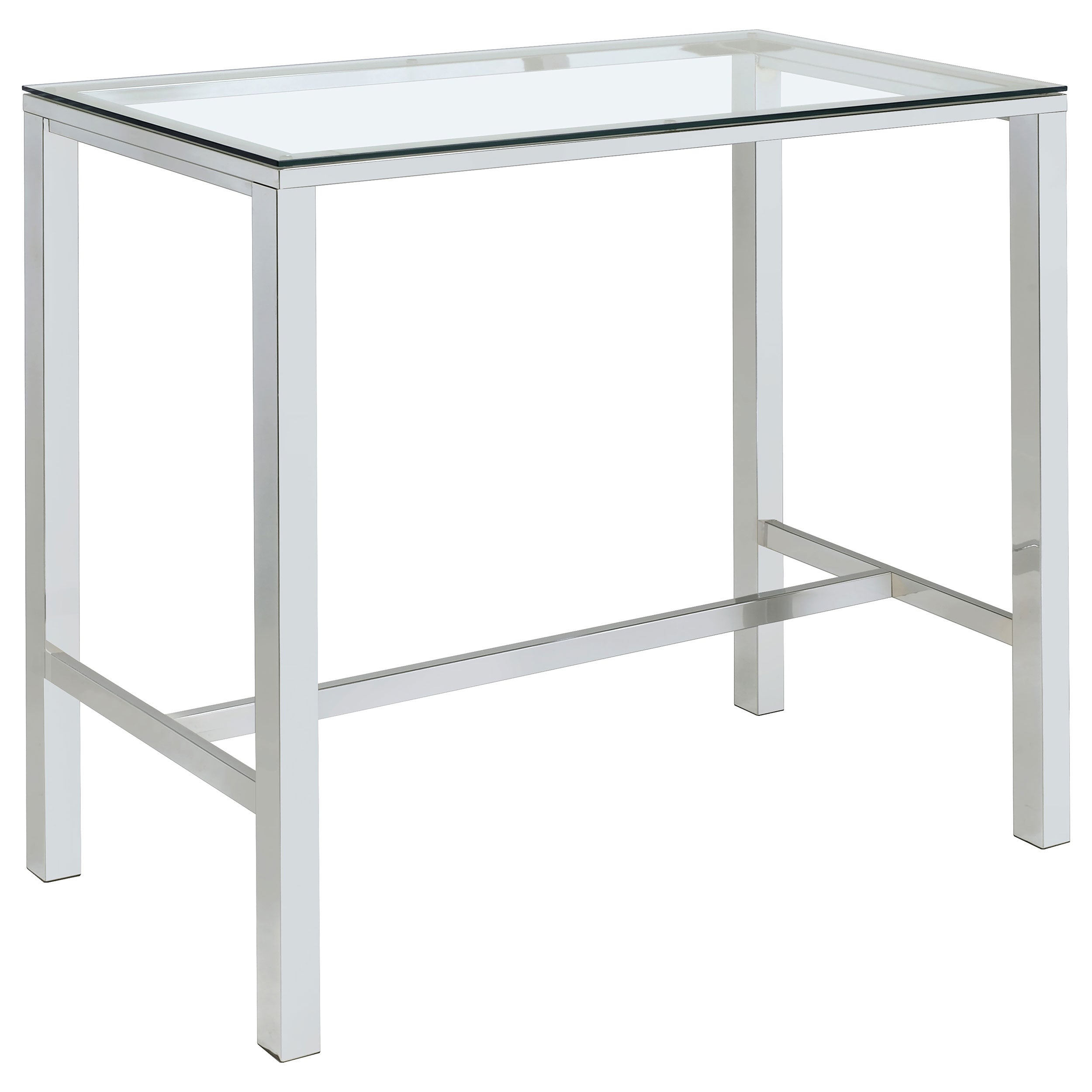 Tolbert 5-piece Bar Set with Acrylic Chairs Clear and Chrome-