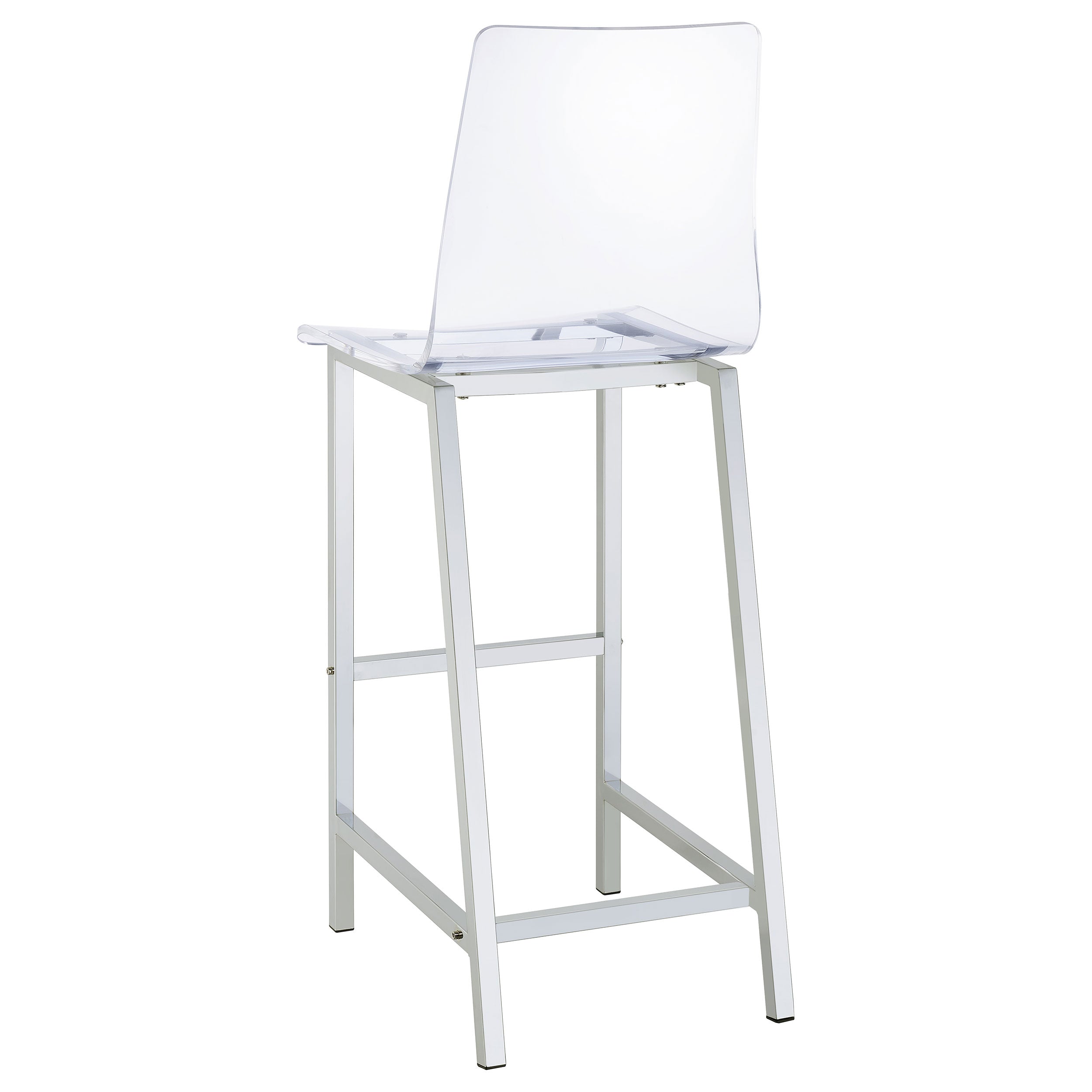 Tolbert 5-piece Bar Set with Acrylic Chairs Clear and Chrome-