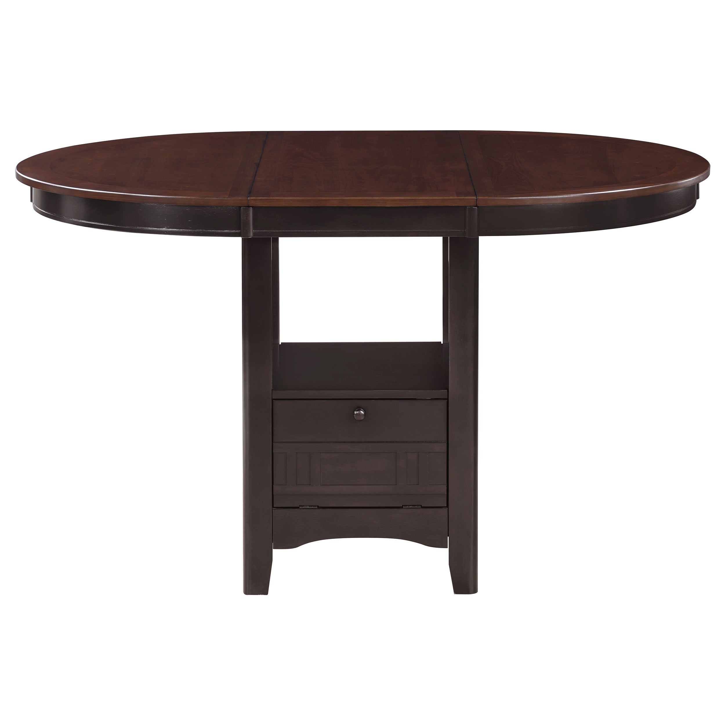 Lavon 5-piece Oval Counter Height Dining Set Light Chestnut-CoasterEveryday