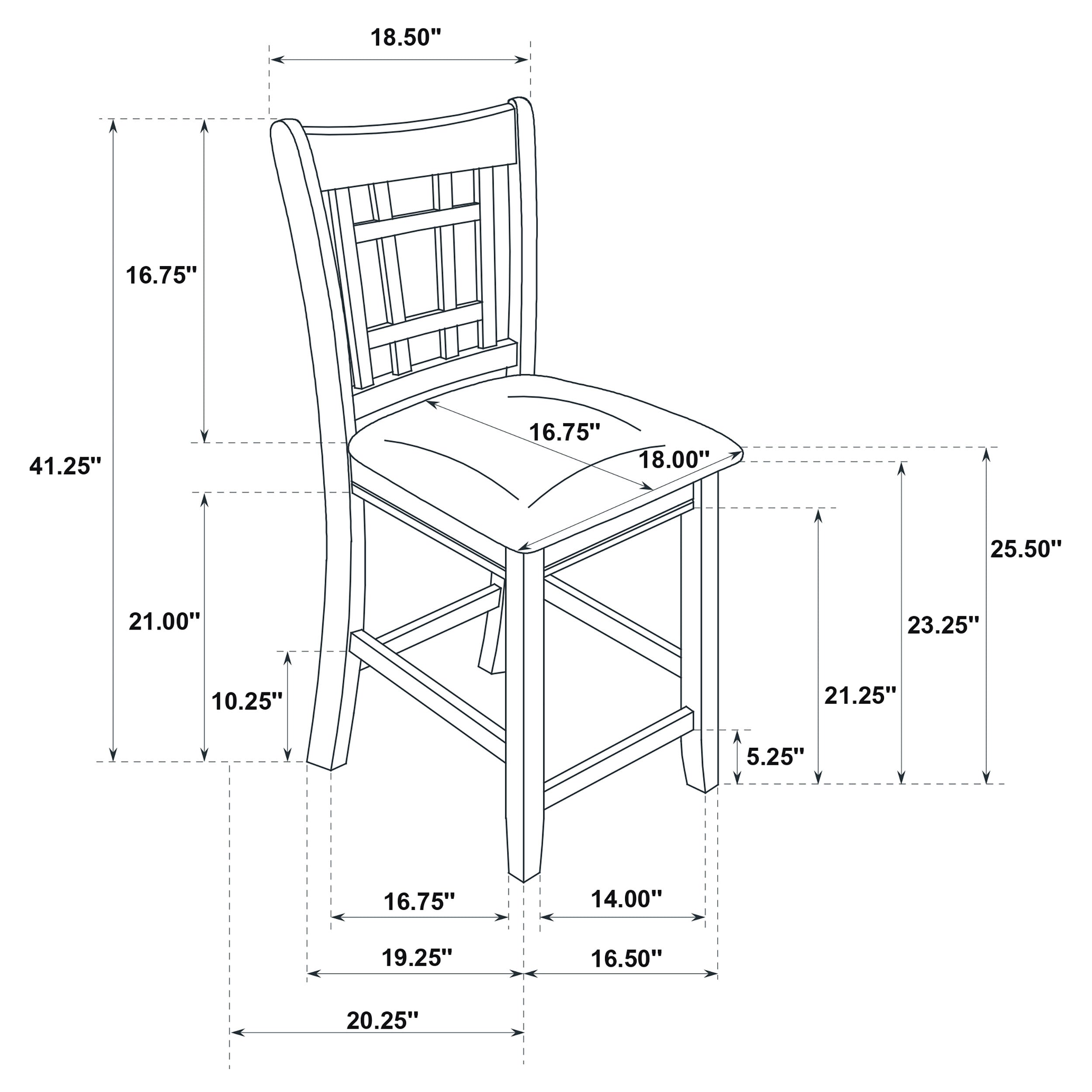 Lavon 5-piece Oval Counter Height Dining Set Light Chestnut-CoasterEveryday