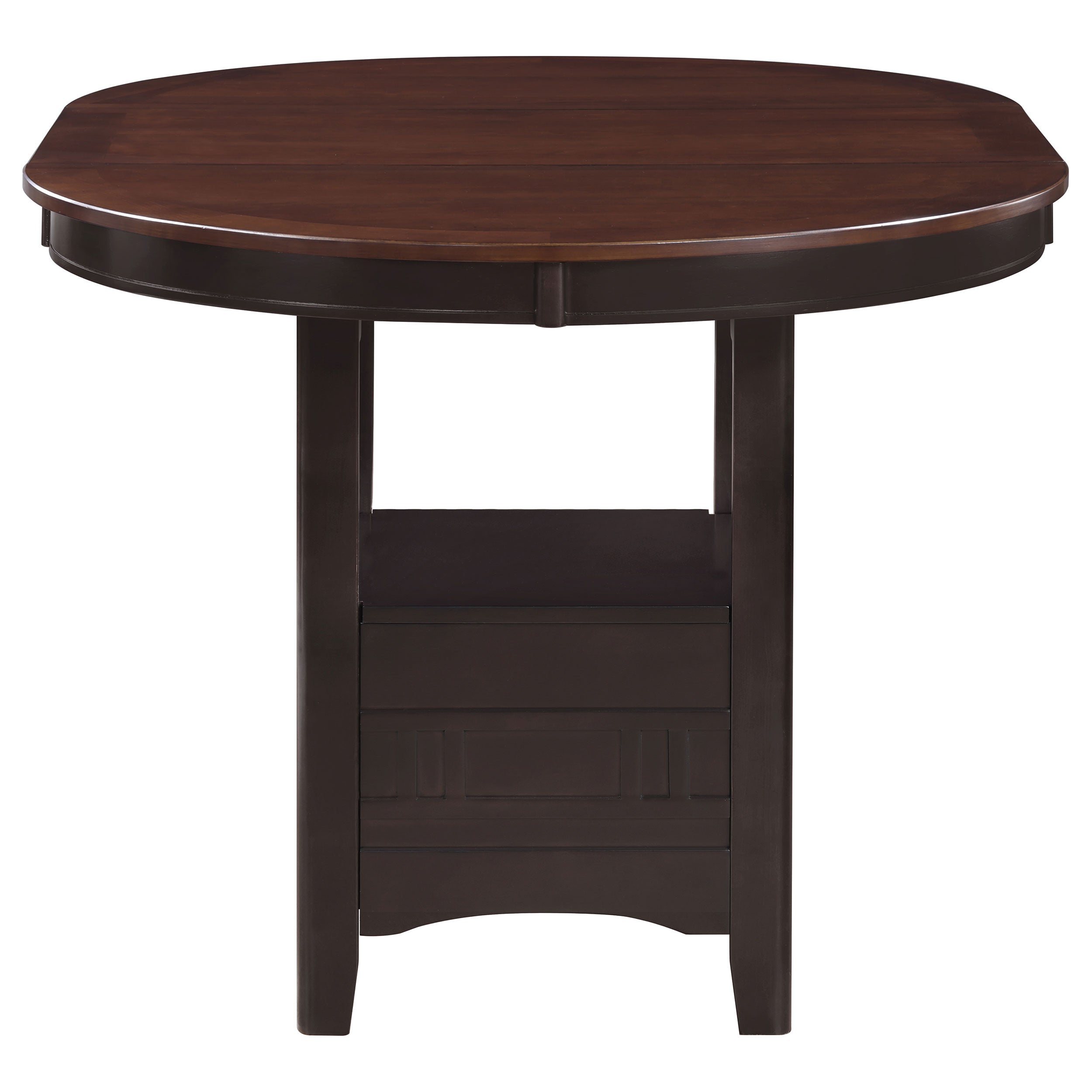 Lavon Oval 60-inch Counter Height Extension Dining Table Chestnut-CoasterEveryday