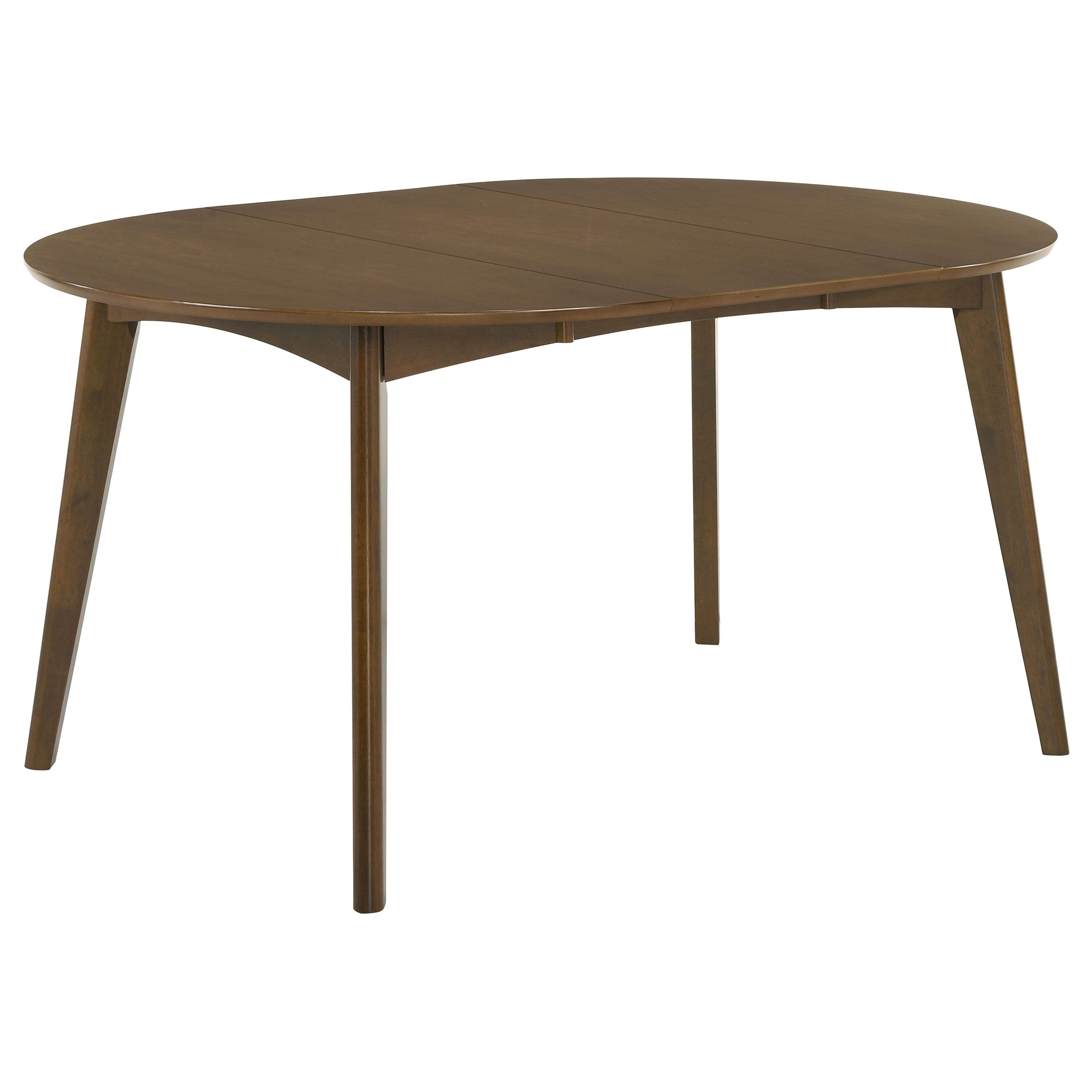 Jedda Oval 60-inch Extension Leaf Dining Table Dark Walnut-CoasterEveryday