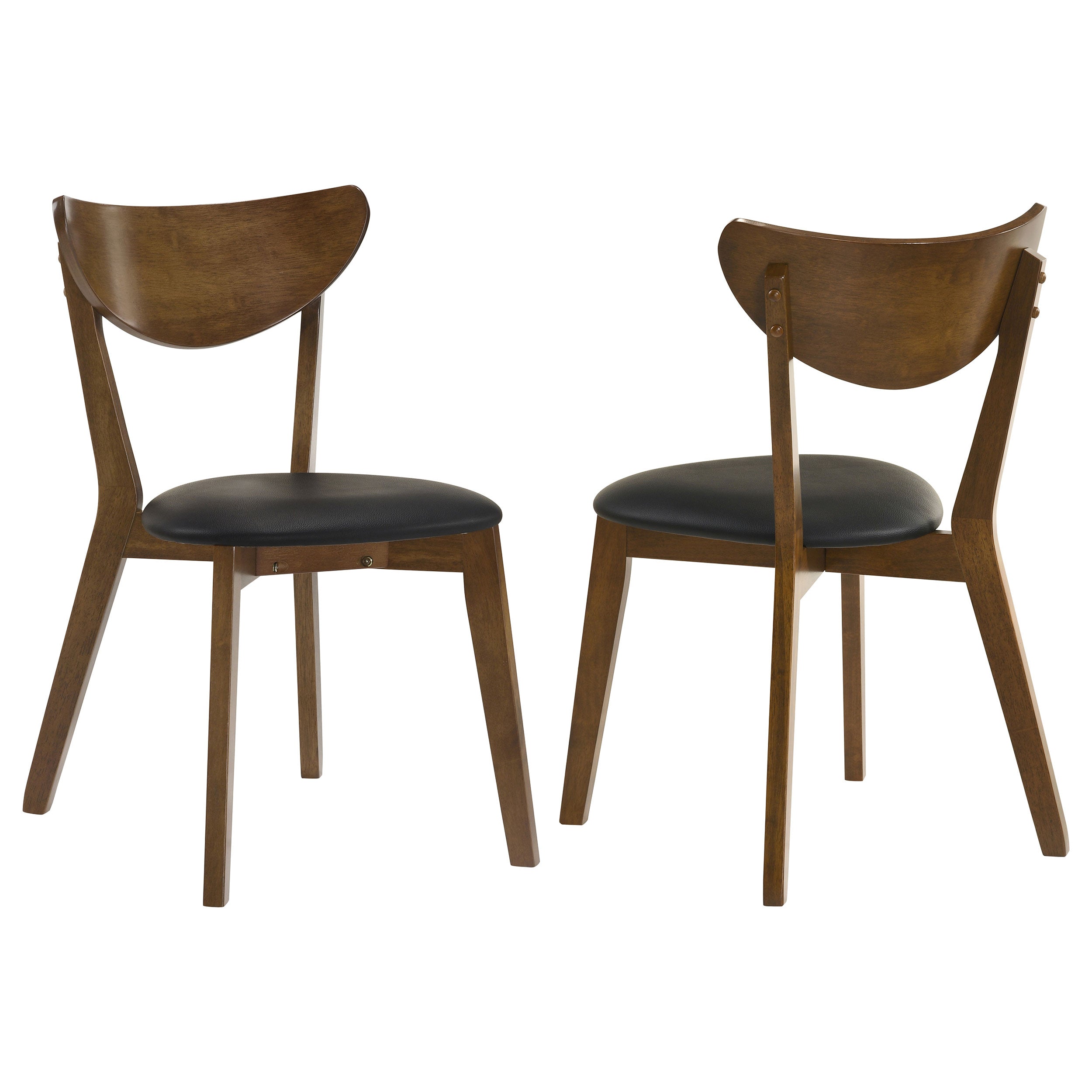 Jedda Wood Dining Side Chair Dark Walnut (Set of 2)-CoasterEveryday