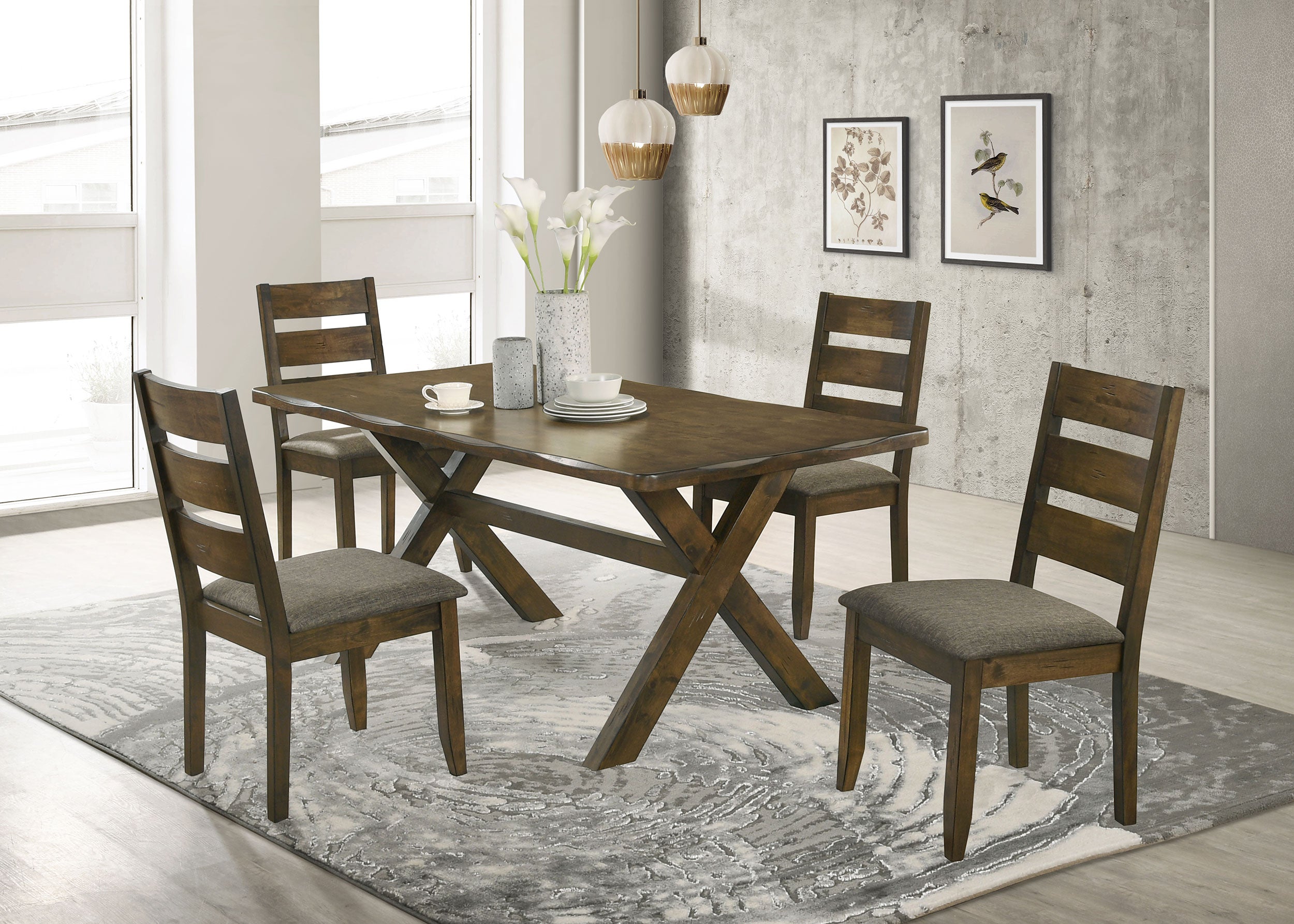 Alston Wood Dining Side Chair Knotty Nutmeg (Set of 2)-CoasterEveryday
