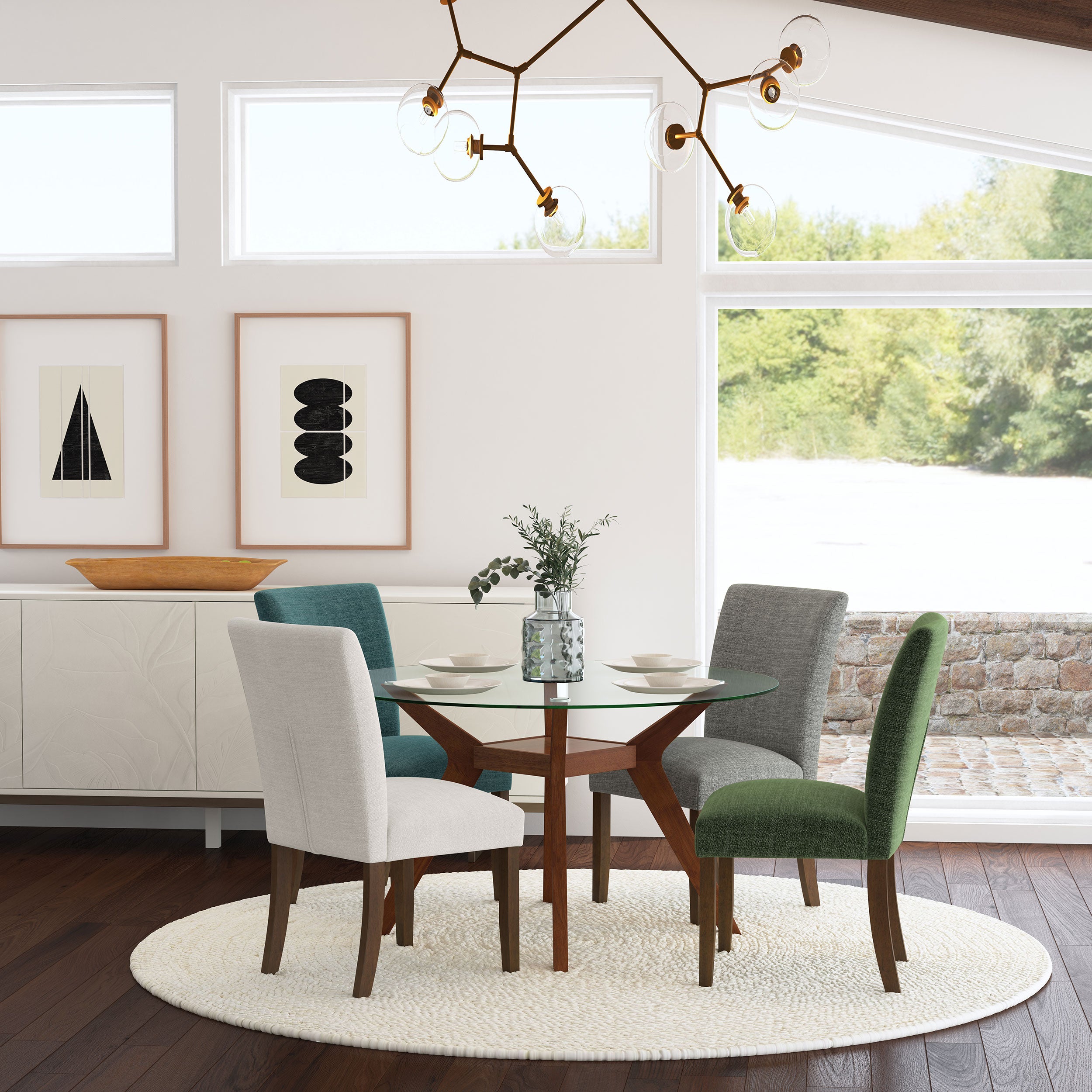 Paxton Upholstered Dining Side Chair Beige (Set of 2)-