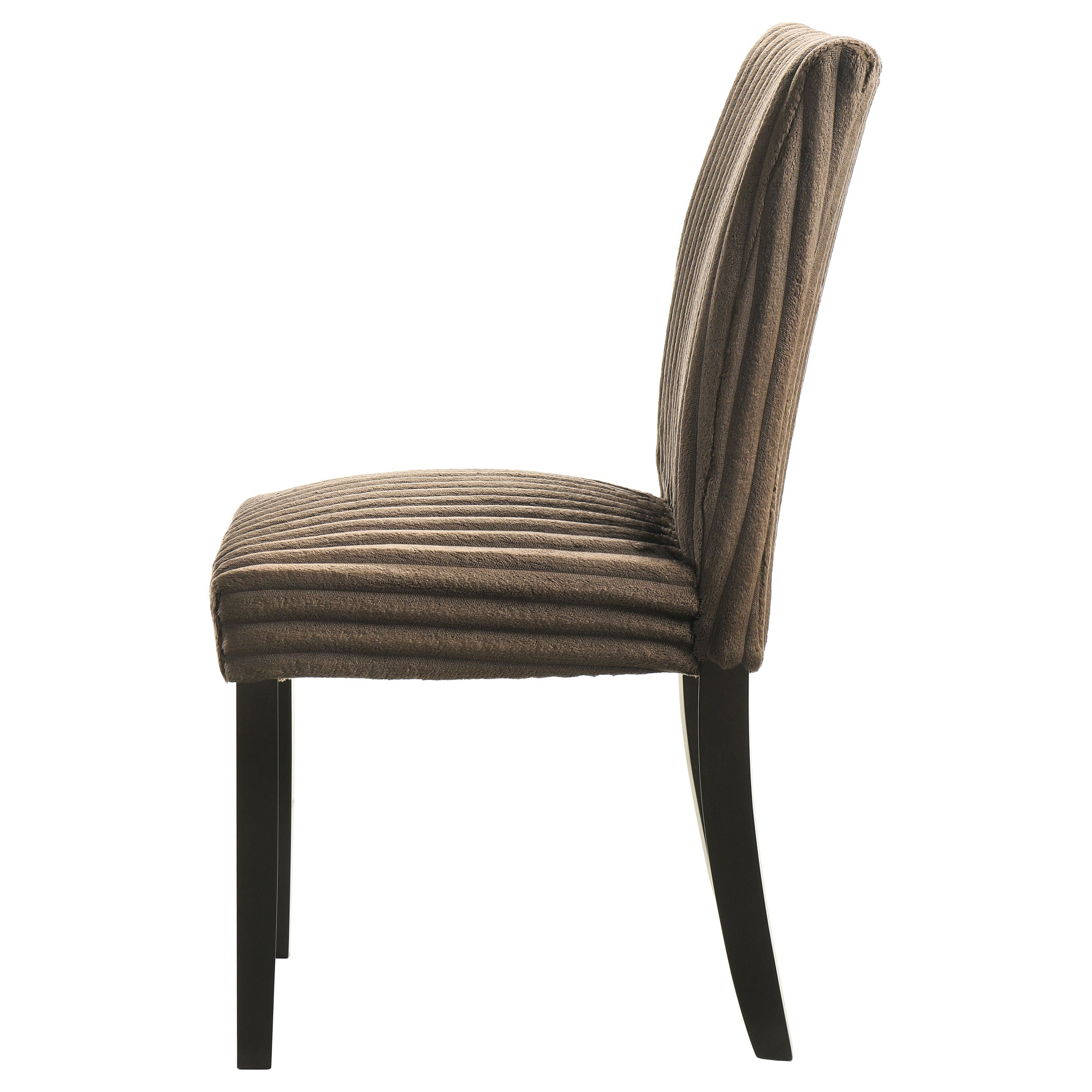 Dermott Upholstered Parson Dining Side Chair Chocolate (Set of 2)-
