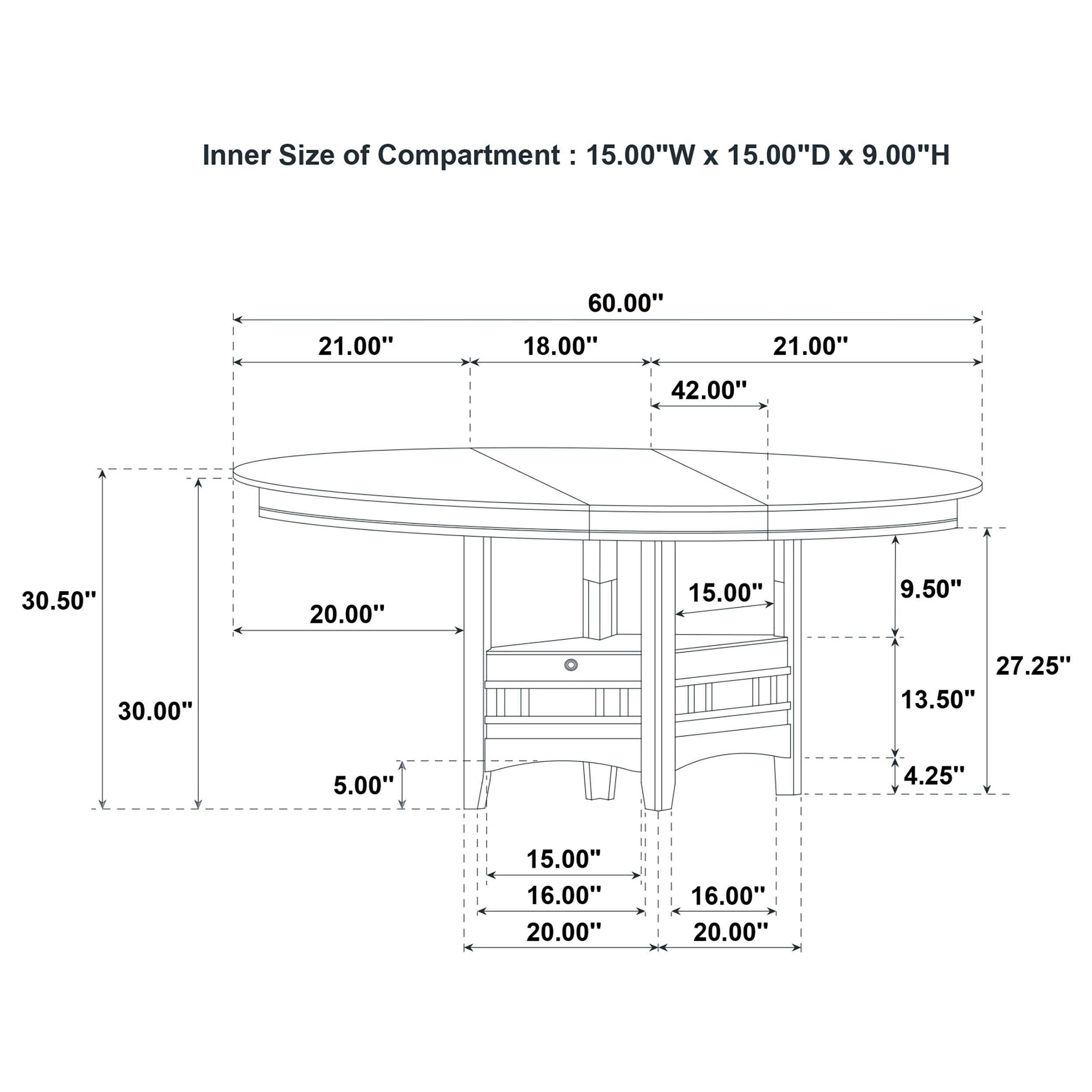 Lavon Oval 60-inch Wood Extension Leaf Dining Table Light Oak-