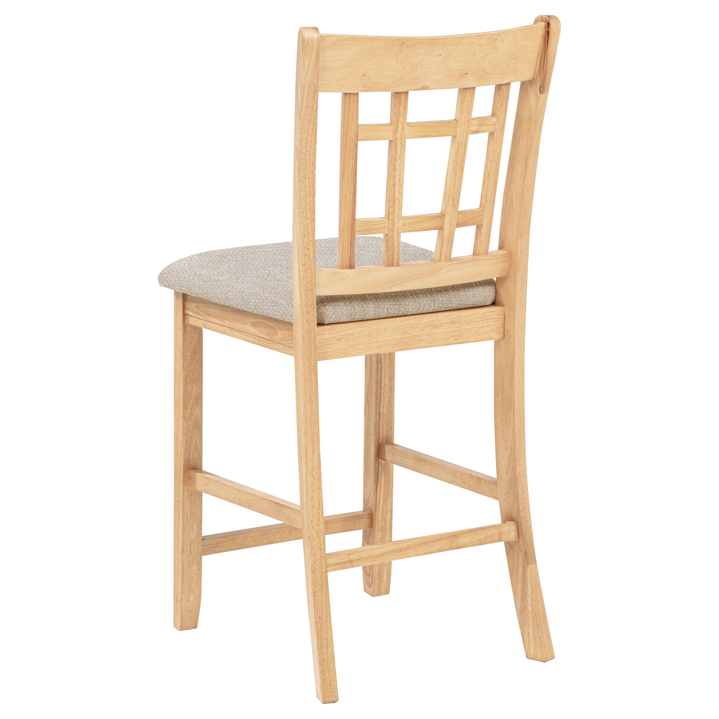 Lavon 5-piece Oval Counter Height Dining Set Light Oak-