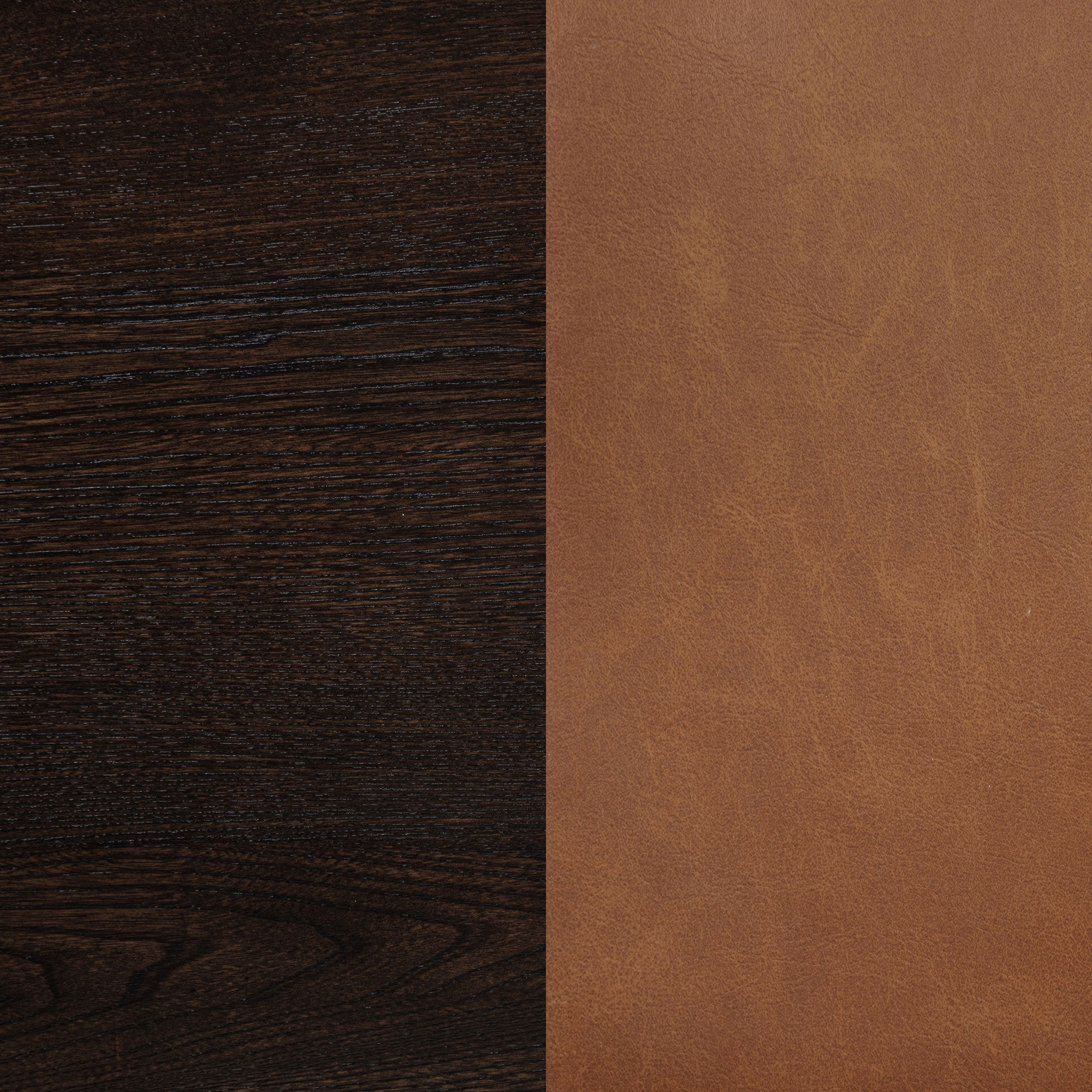 Tegan Faux Leather Upholstered Dining Side Chair Cognac (Set of 2)-