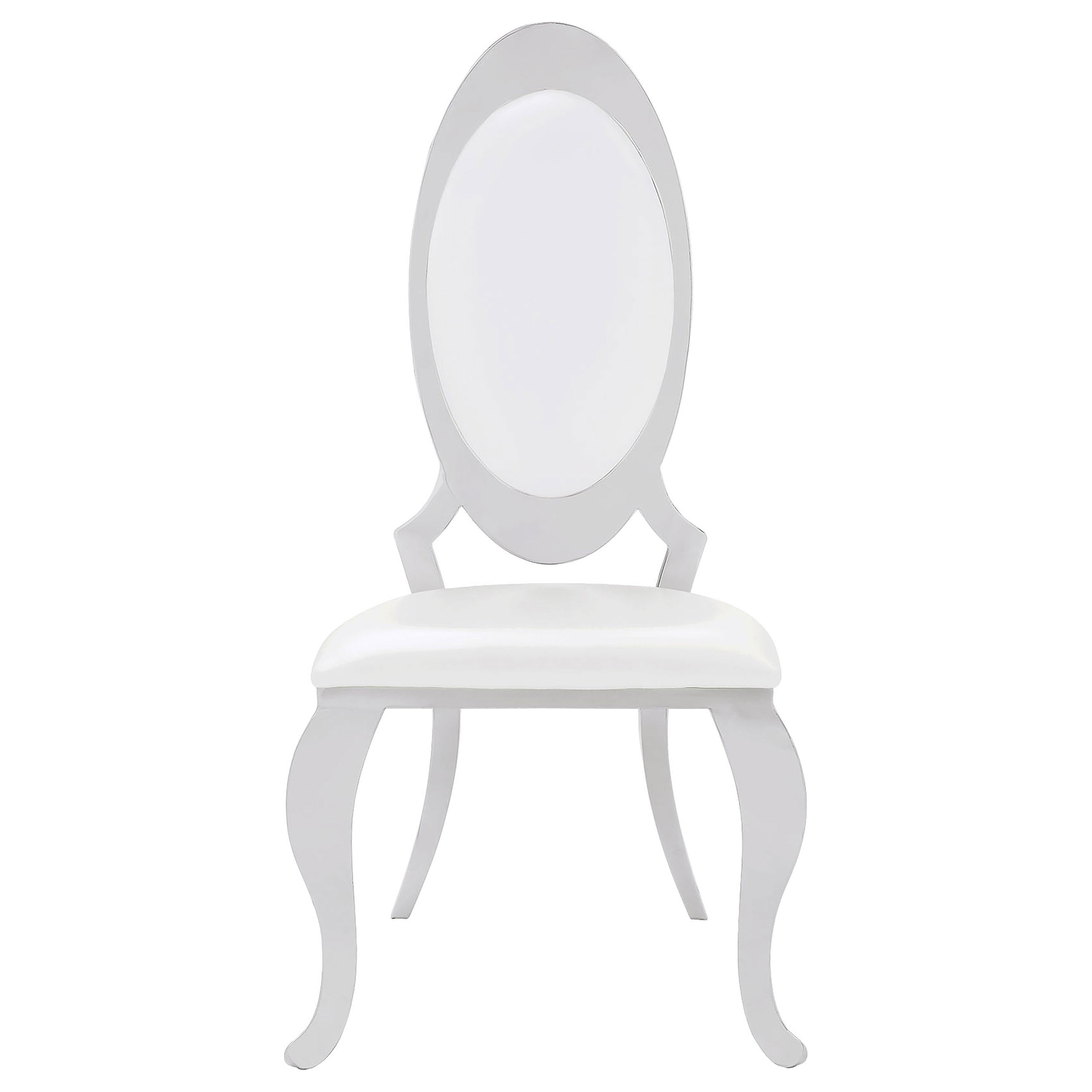Anchorage Upholstered Dining Chair Cream White (Set of 2)-CoasterElevations