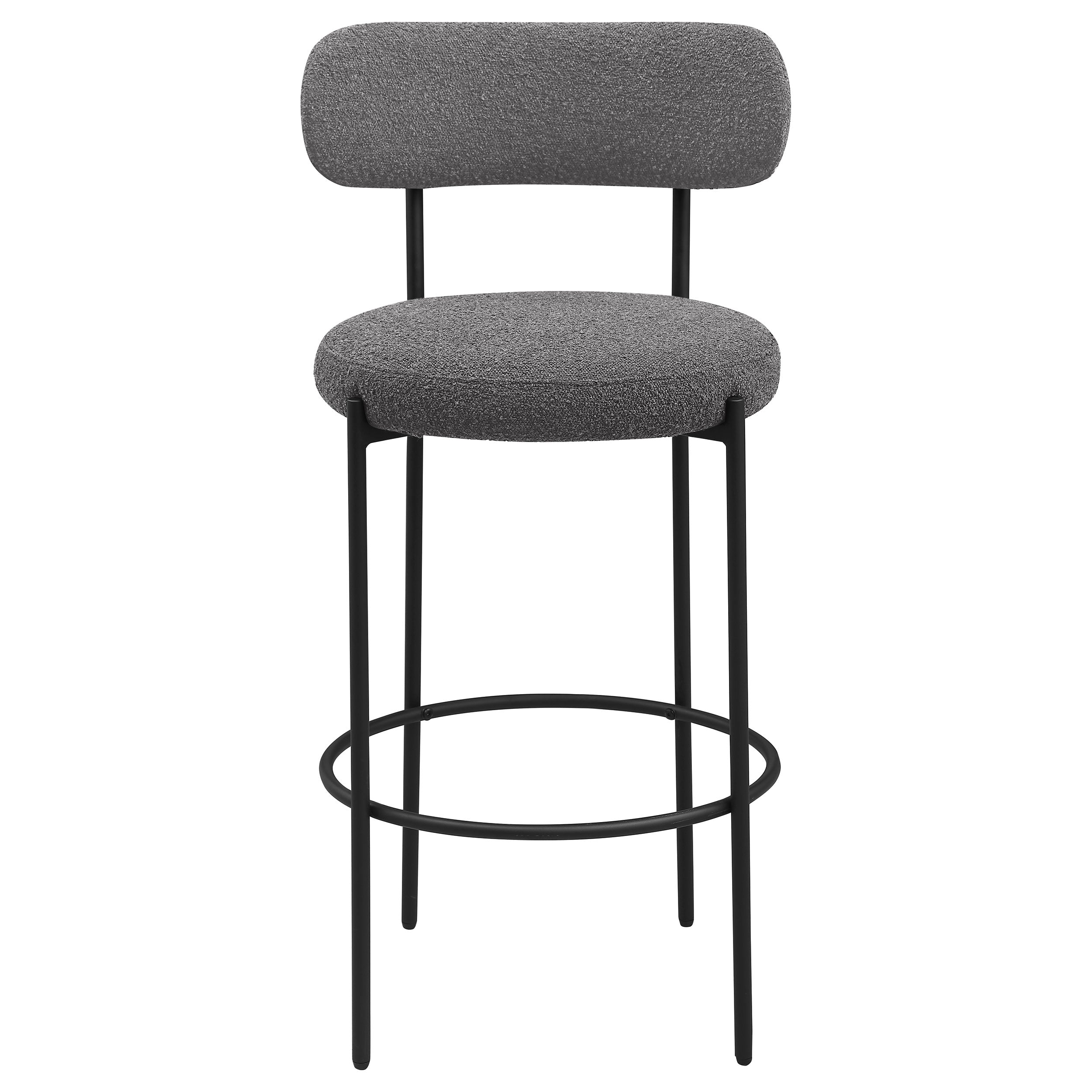 Viola Boucle Upholstered Bar Chair Cream (Set of 2)-