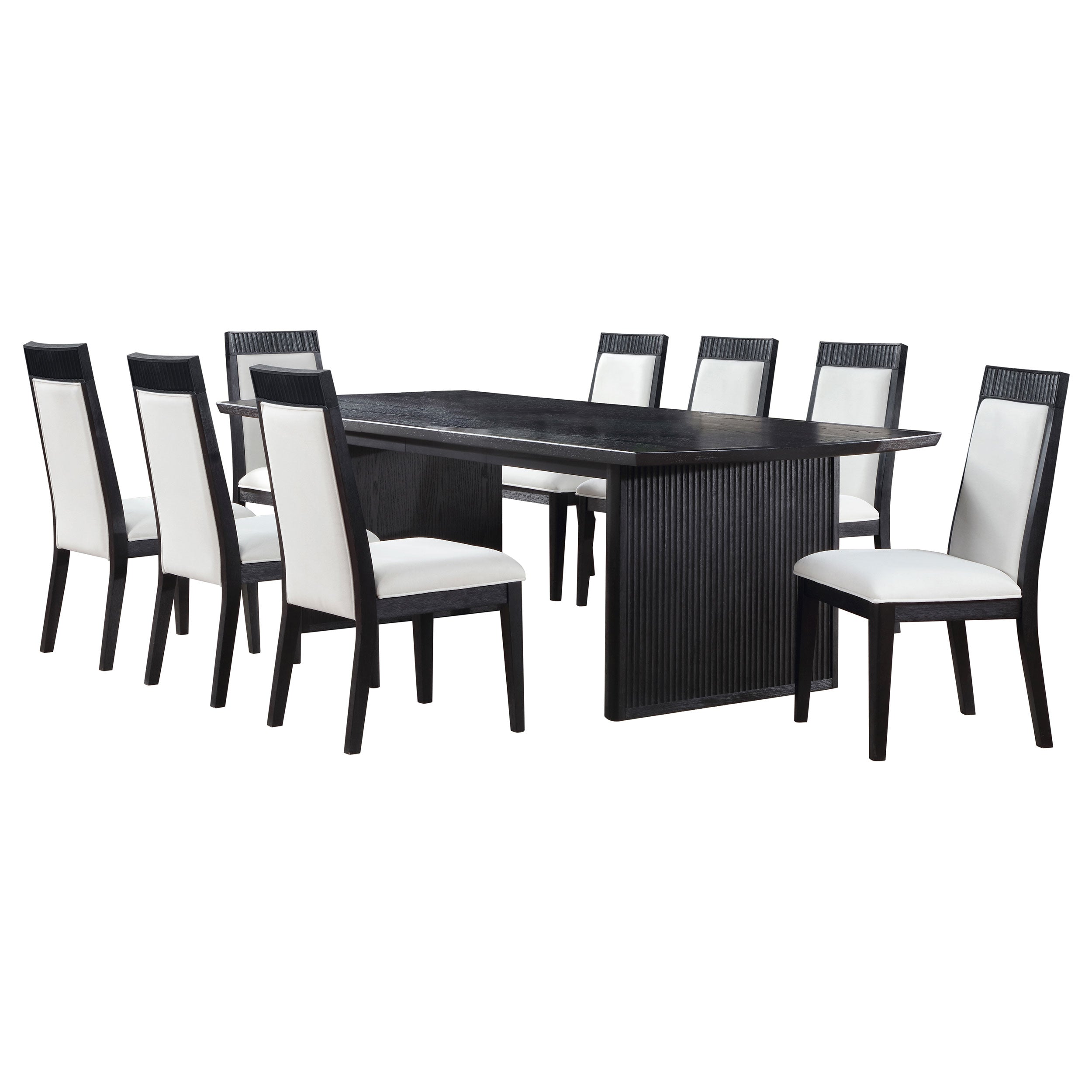 Brookmead 5-piece Extension Leaf Dining Table Set Black-Coaster