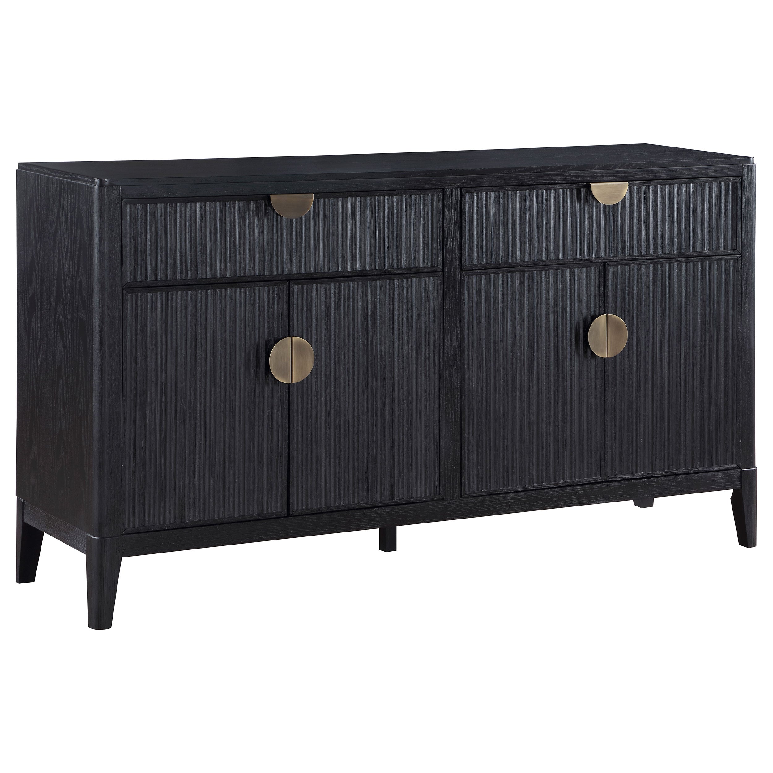 Brookmead 4-door Sideboard Buffet Storage Cabinet Black-
