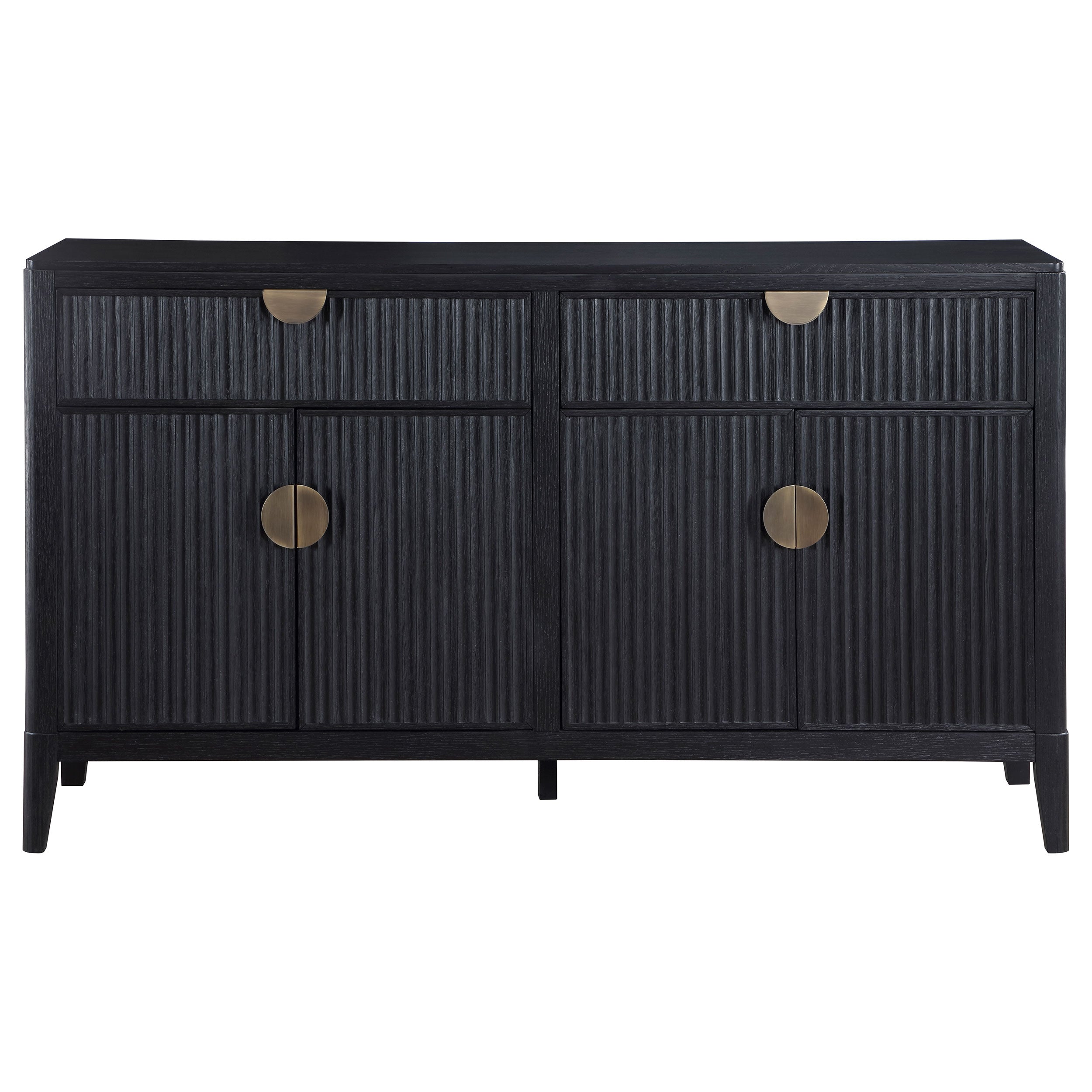 Brookmead 4-door Sideboard Buffet Storage Cabinet Black-