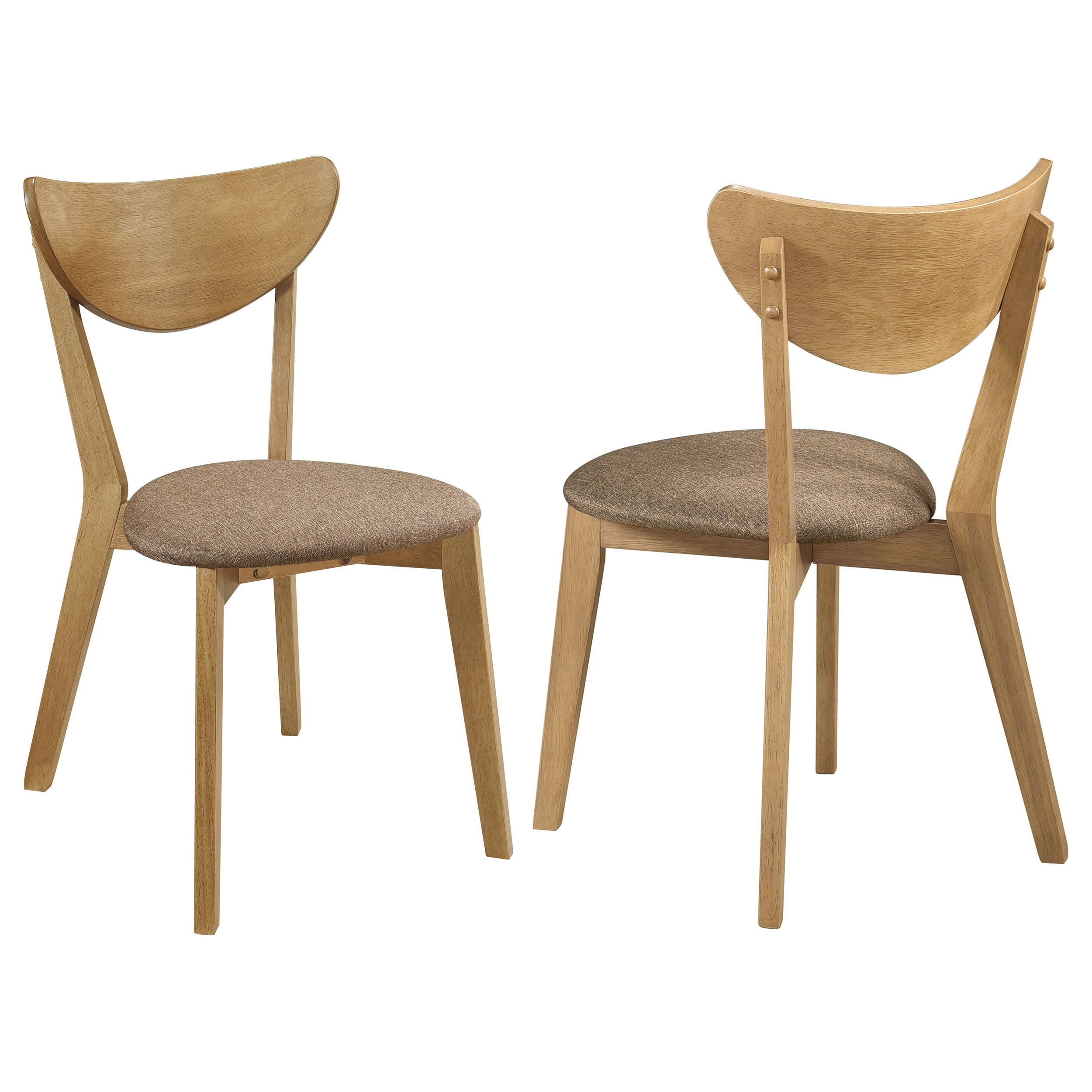 Elowen Wood Dining Side Chair Light Walnut (Set of 2)-