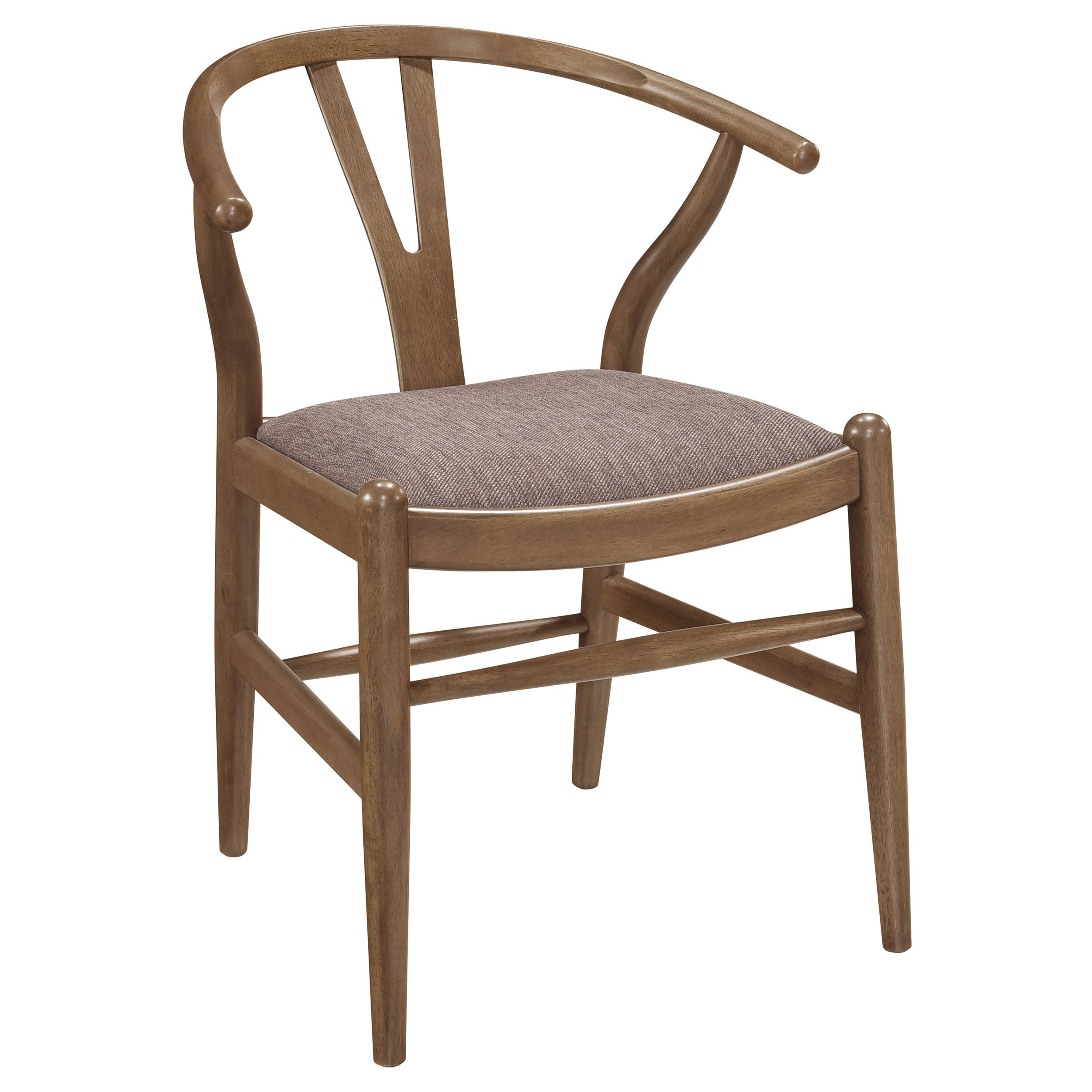Dinah Wood Wishbone Dining Side Chair Walnut (Set of 2)-