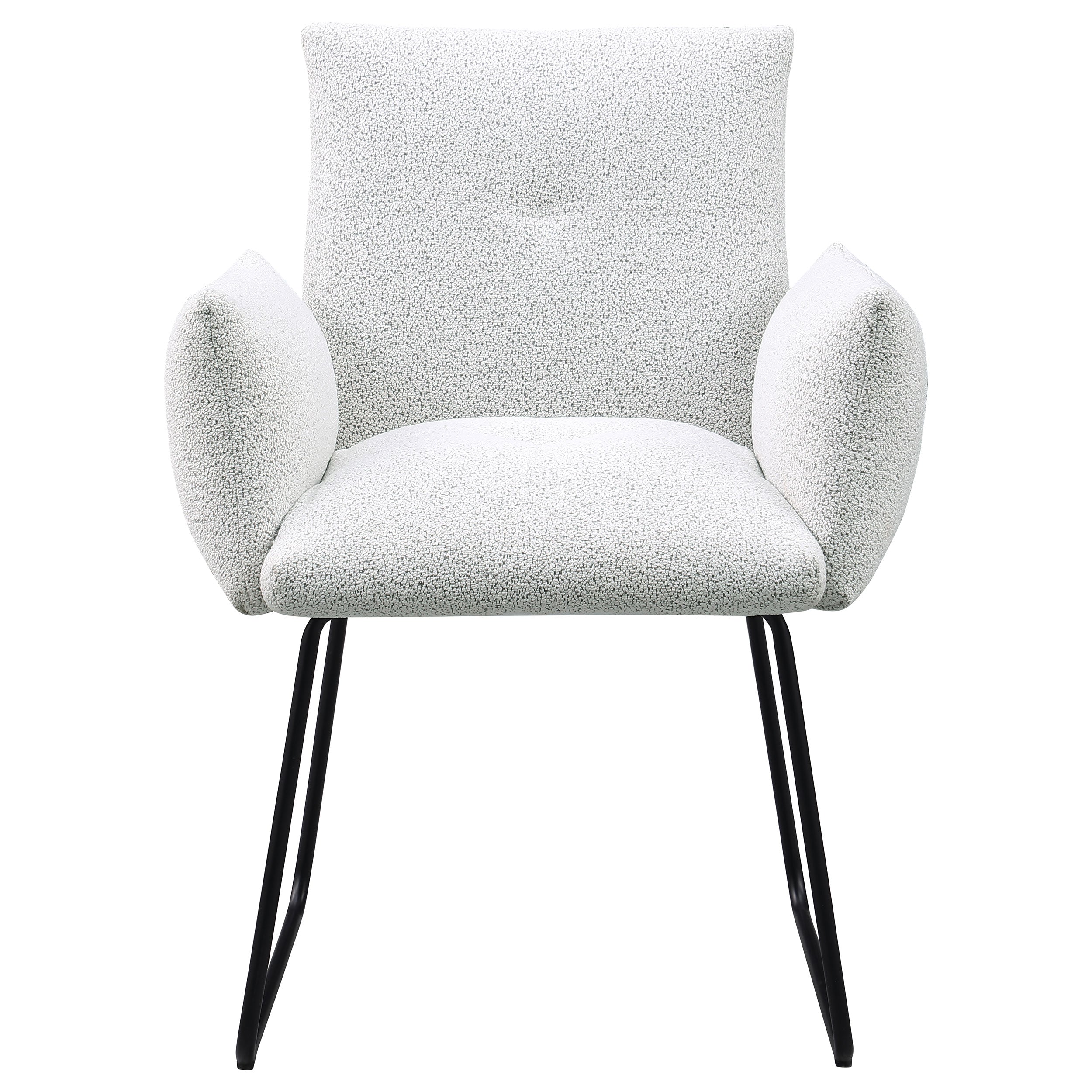 Ackland Upholstered Dining Arm Chair Light Grey (Set of 2)-