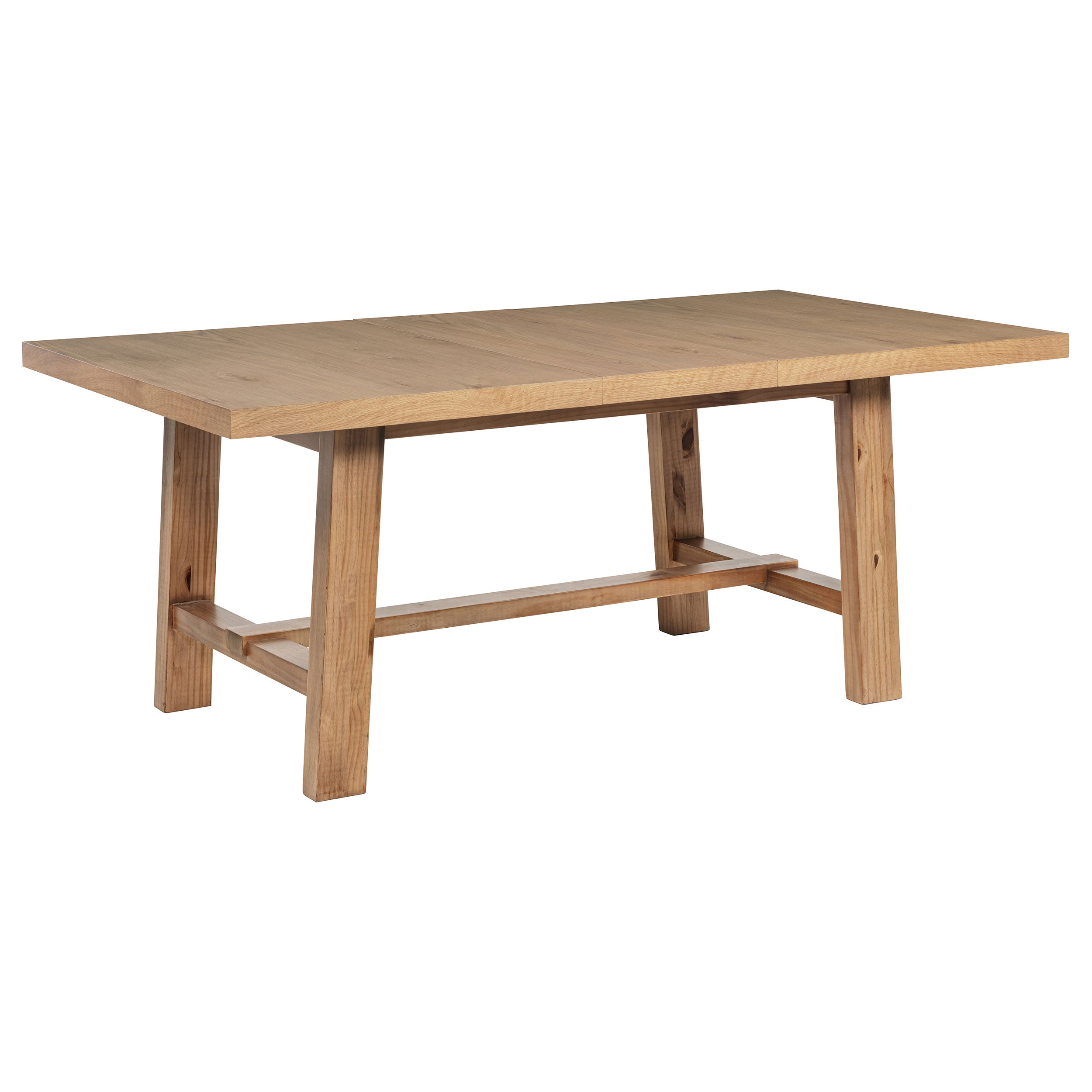 Middleton 76-inch Extension Leaf Dining Table Natural Brown-