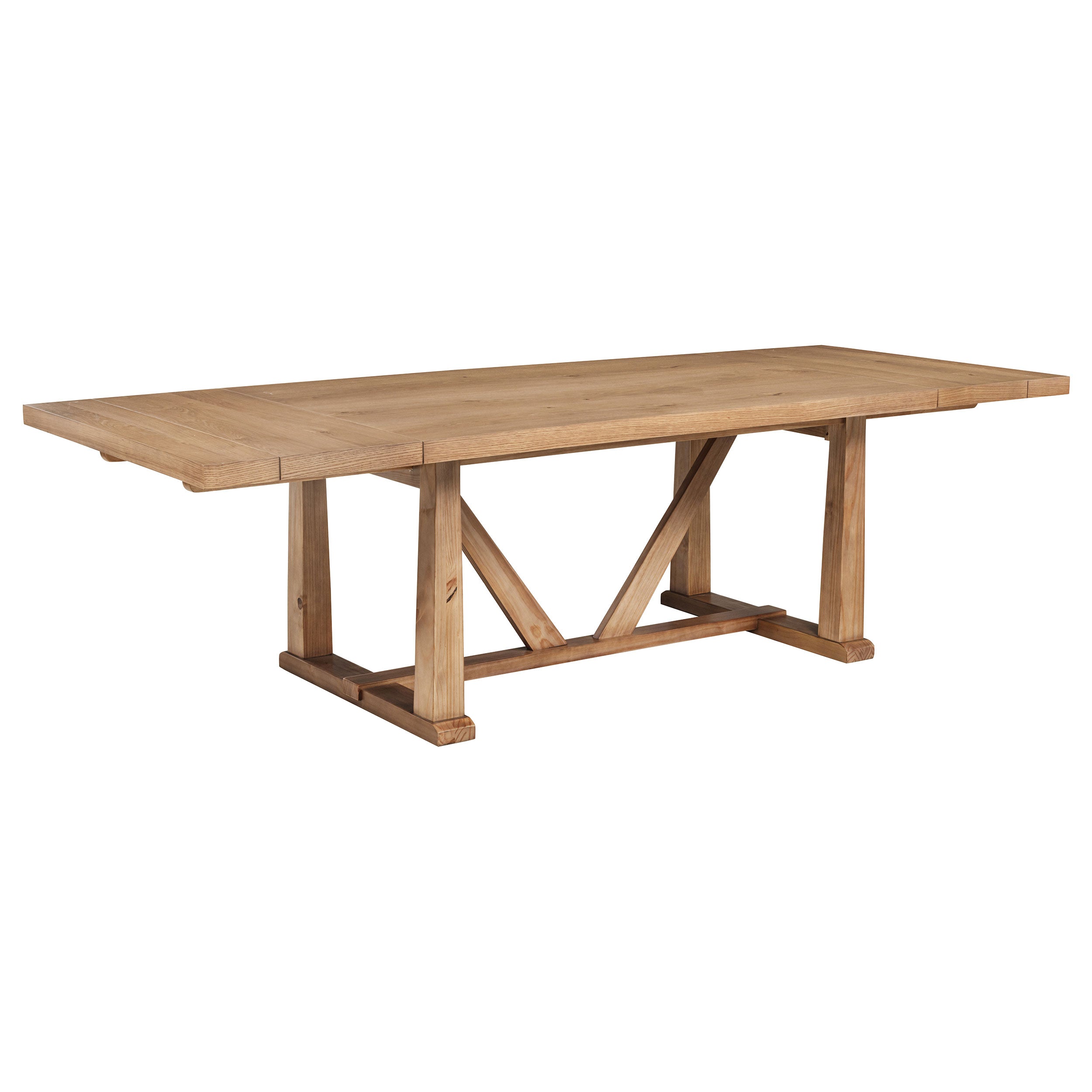 Middleton 106-inch Extension Leaf Dining Table Natural Brown-