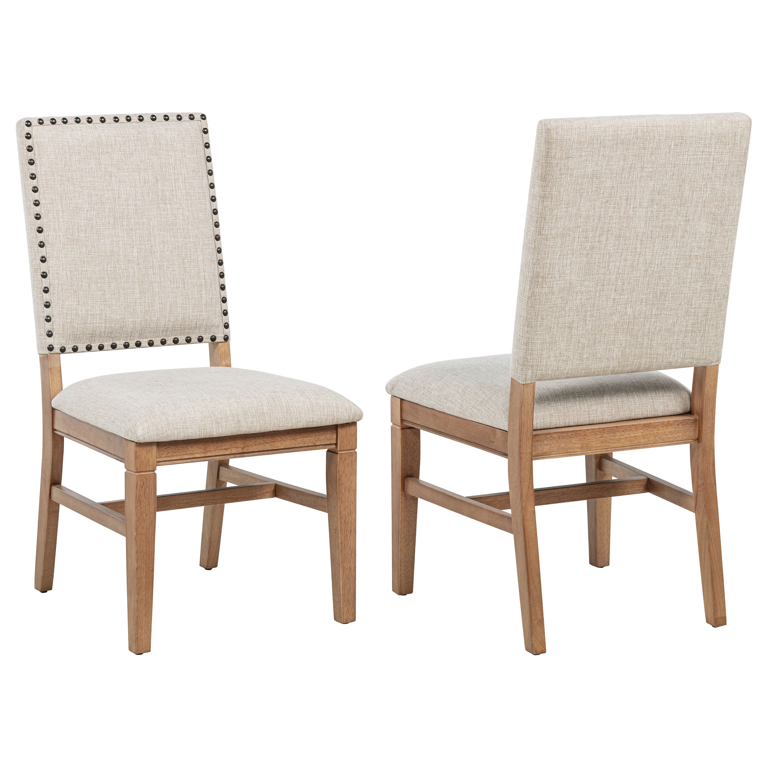 Middleton Upholstered Dining Side Chair Beige (Set of 2)-
