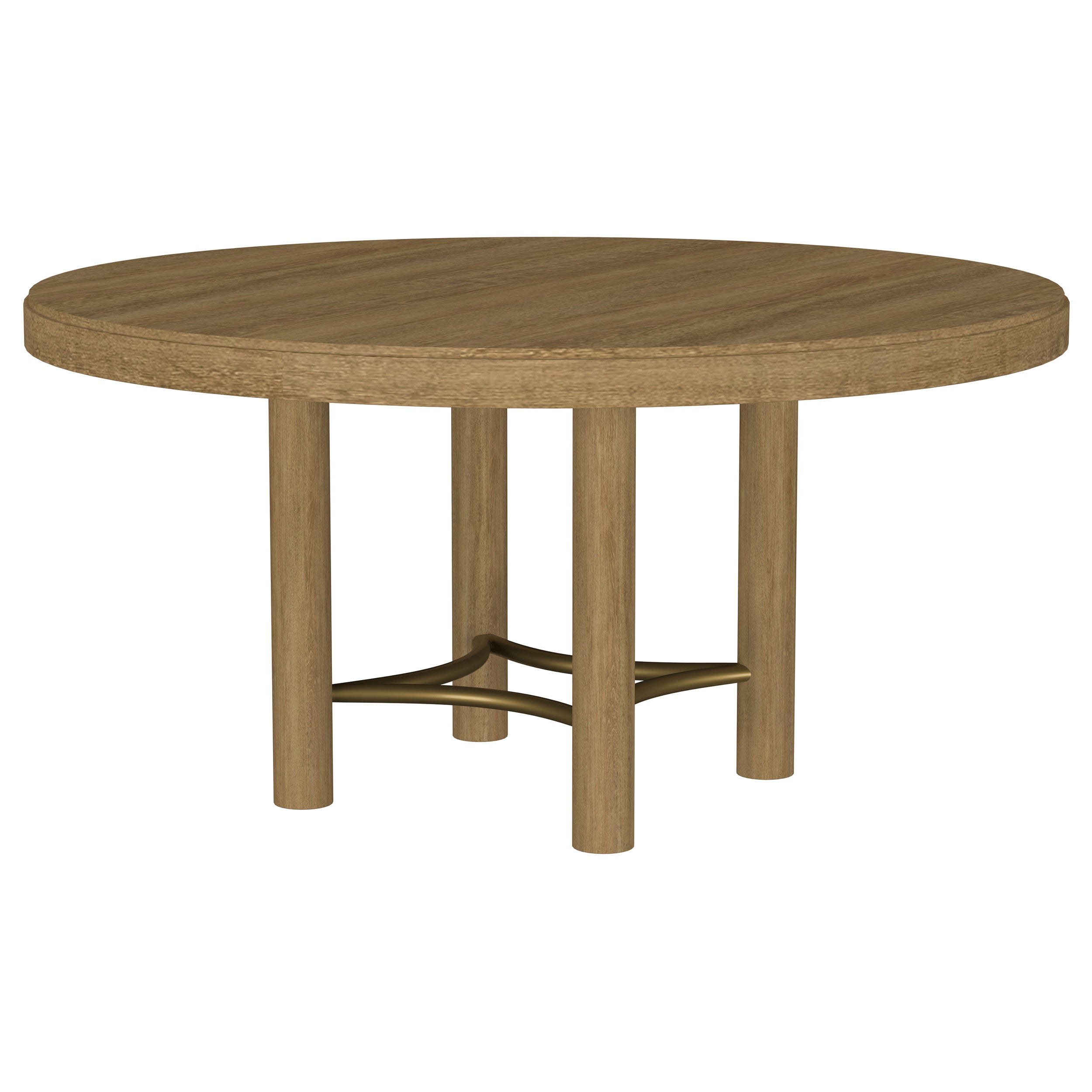 Arini 60-inch Round Wood Dining Room Table Sand Wash-
