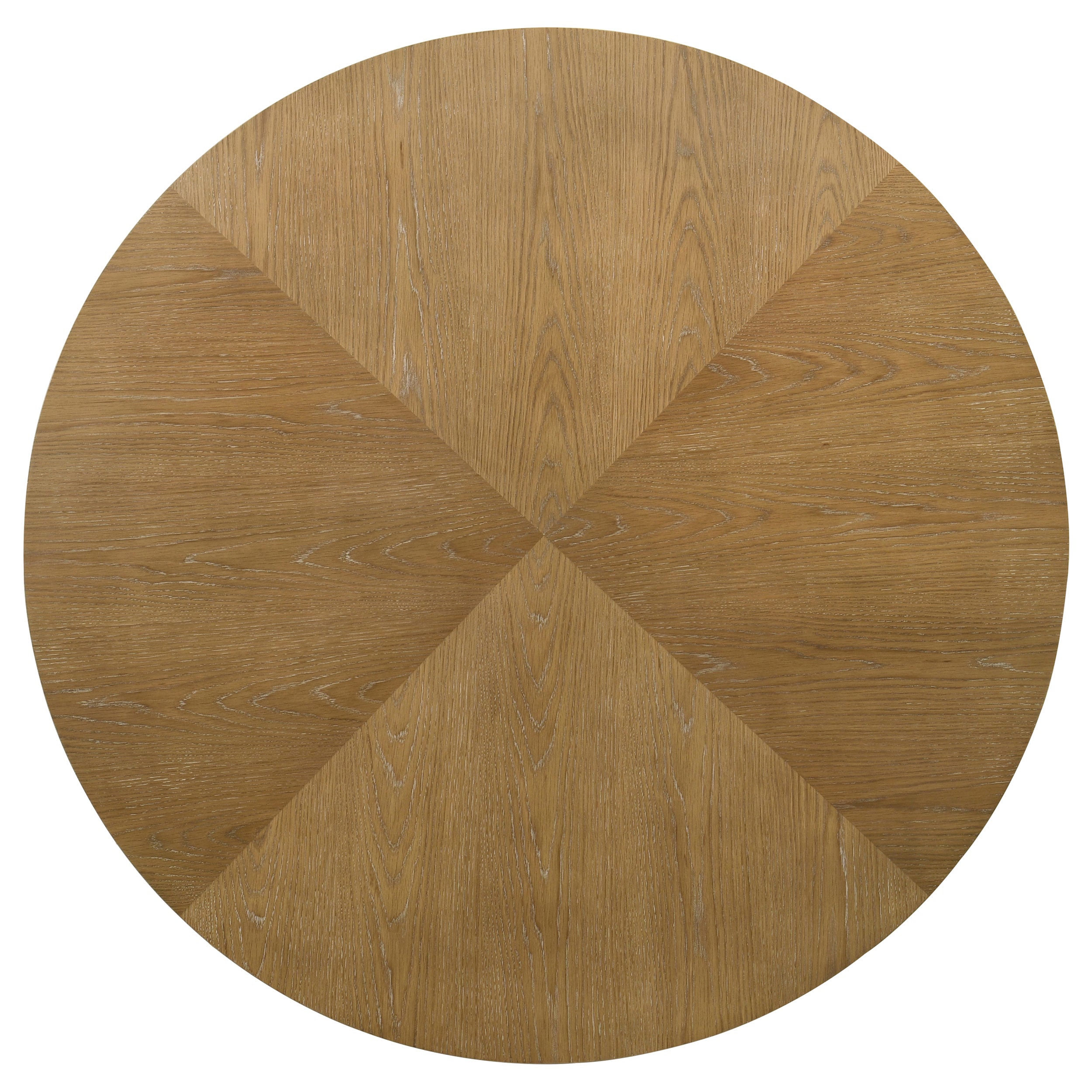 Danvers Round 54-inch Wood Dining Table Brown Oak-