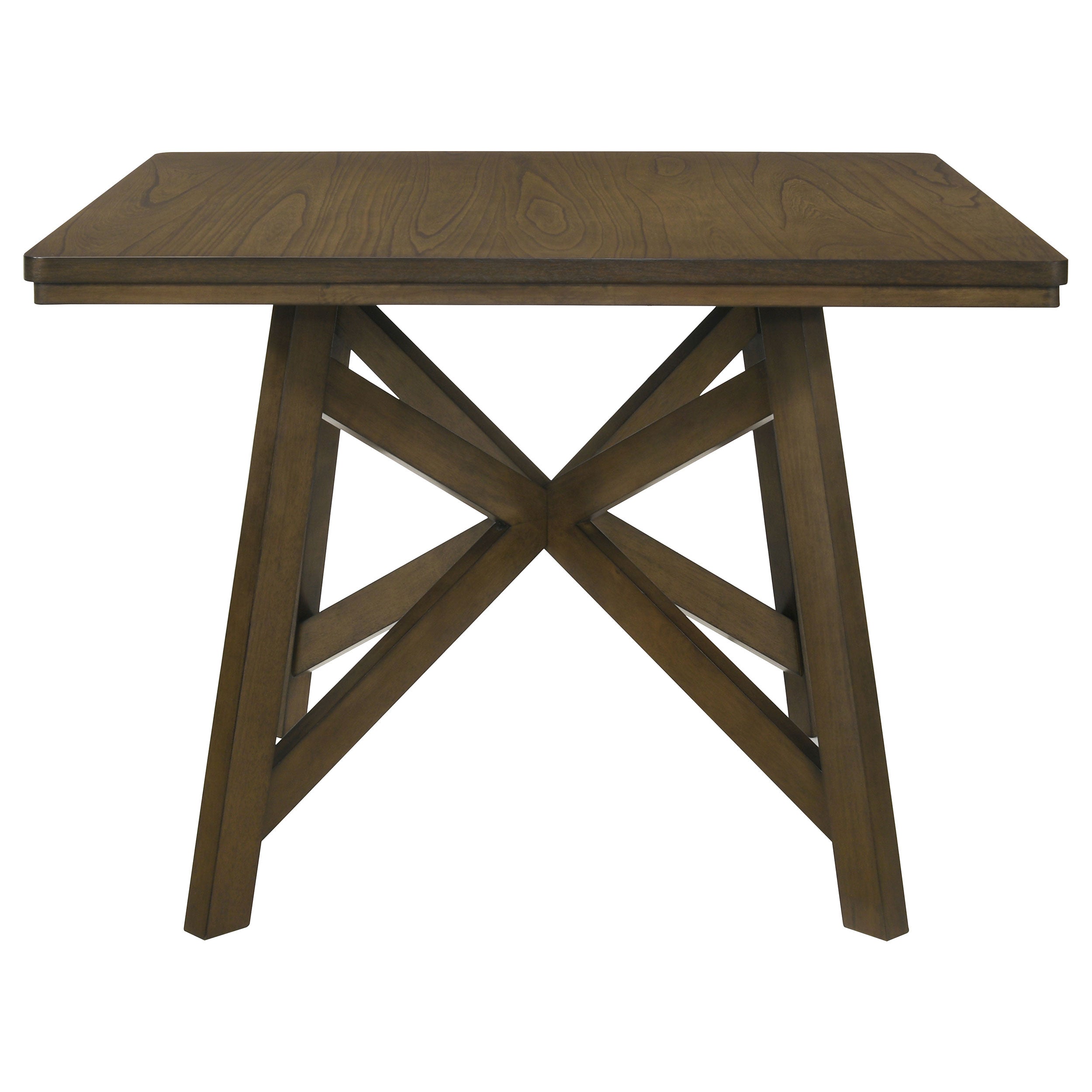 Canfield 47-inch Square Counter Height Dining Table Brown-