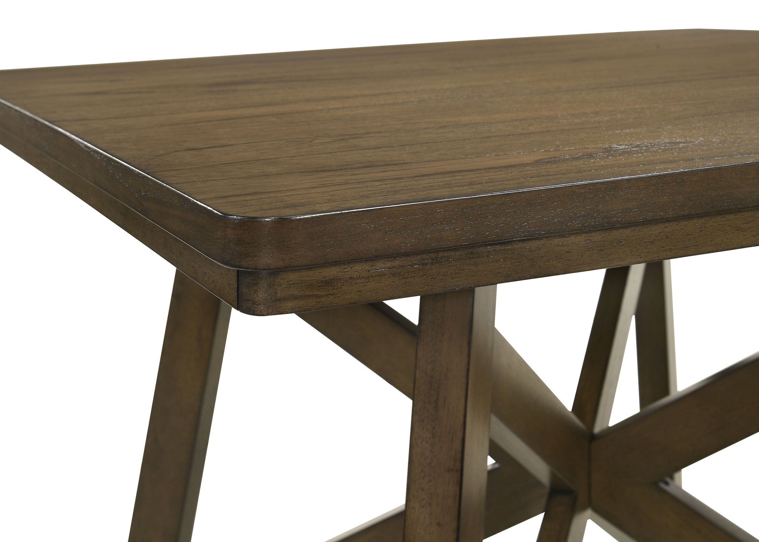 Canfield 47-inch Square Counter Height Dining Table Brown-