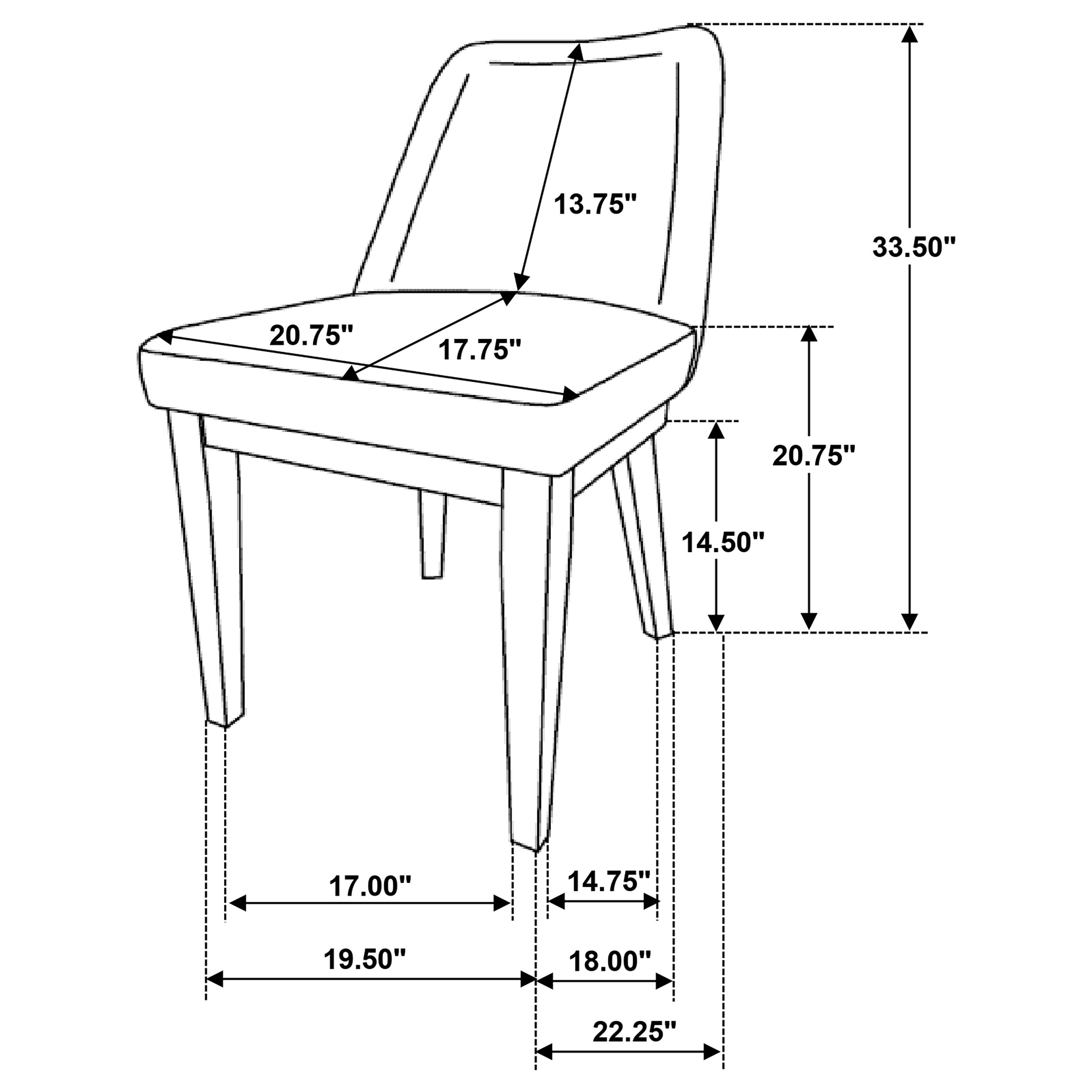 Castlewood Upholstered Side Chair Light Tan (Set of 2)-