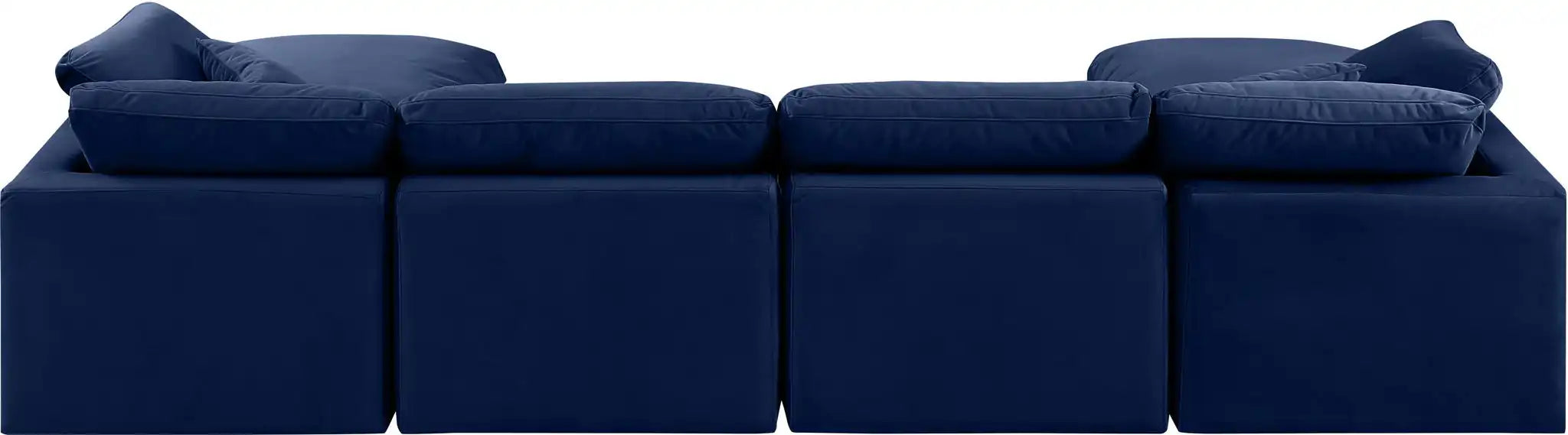 Indulge - Velvet 6 Piece Modular Double Chaise Sectional