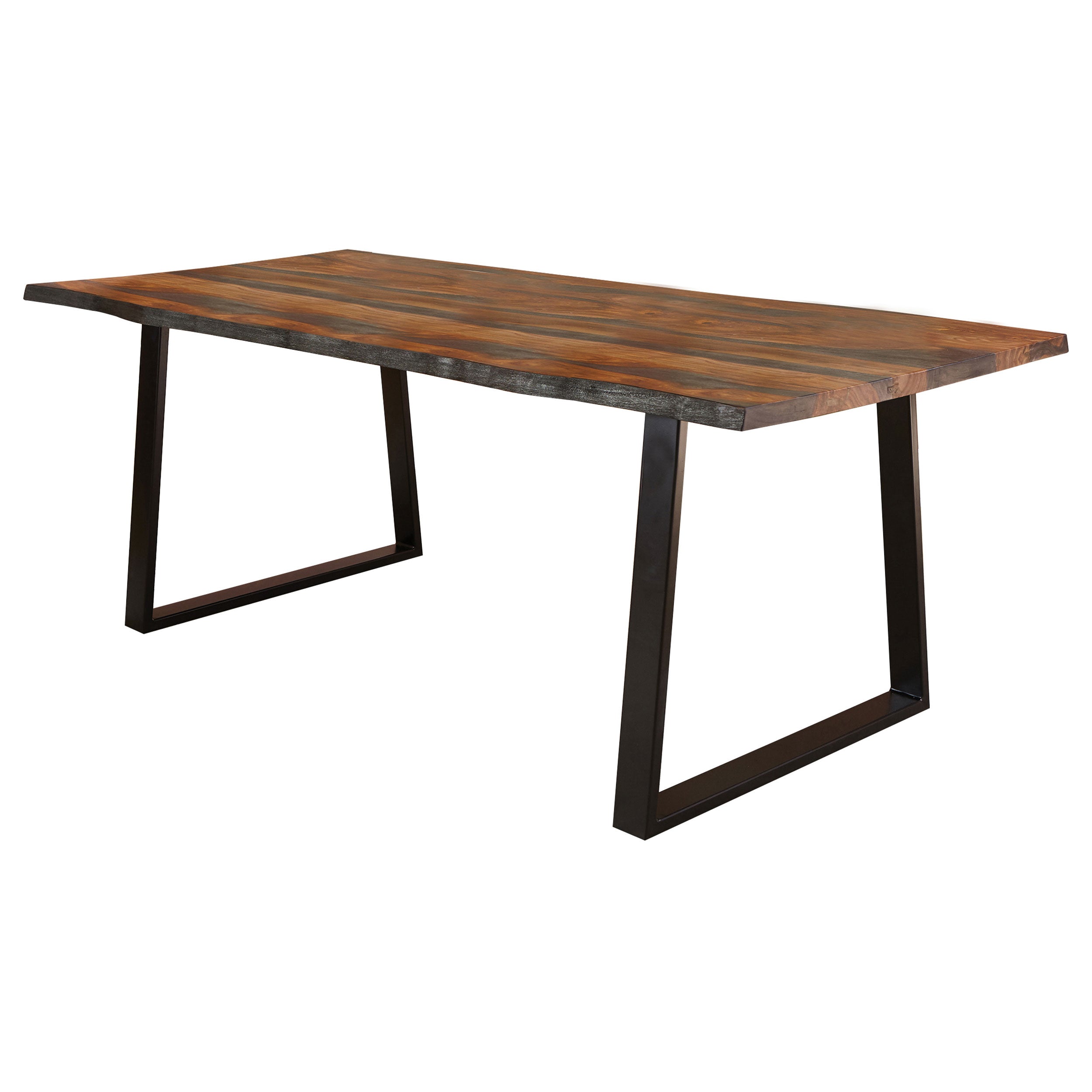Ditman 80-inch Live Edge Dining Table Grey Sheesham-CoasterElevations