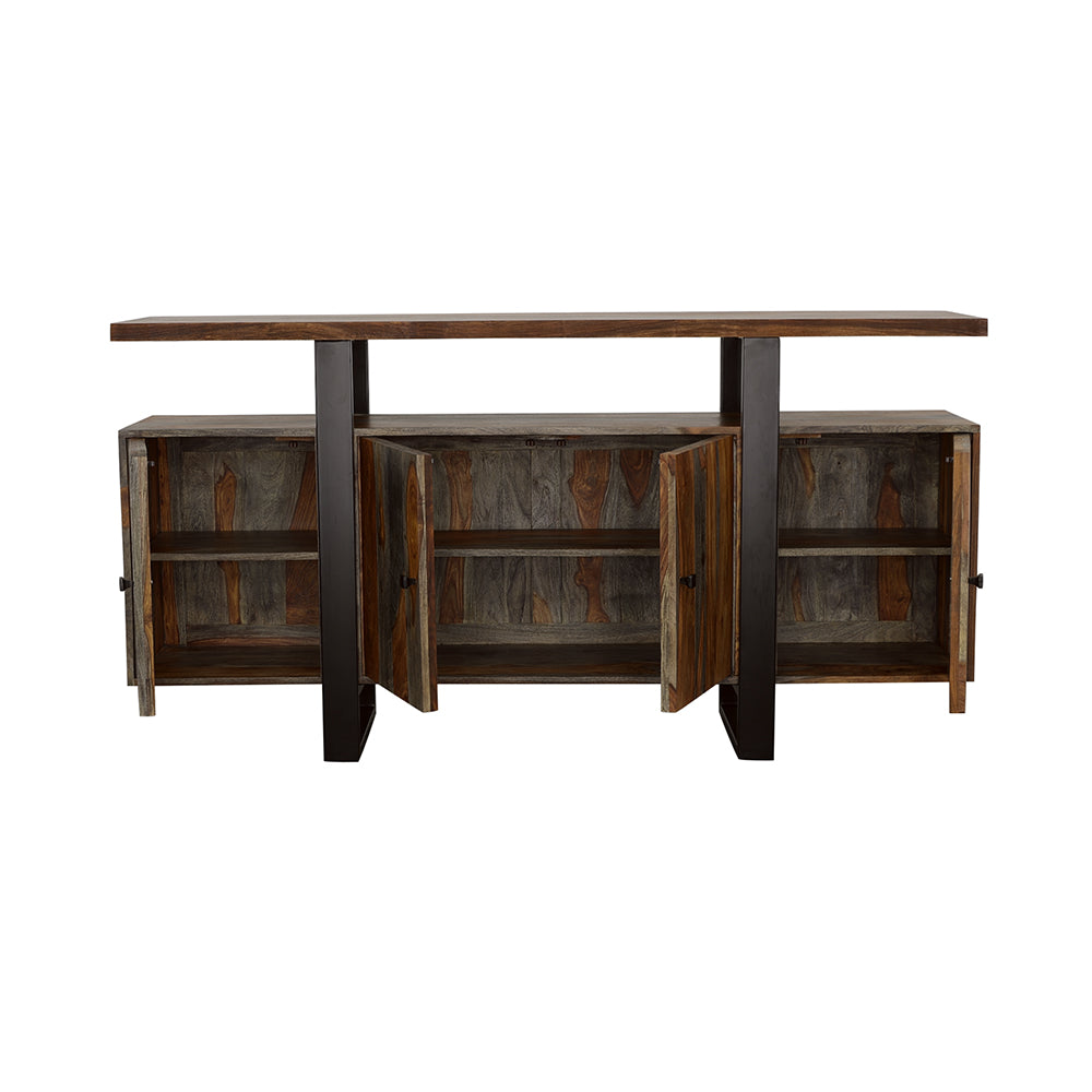 Ditman 4-door Solid Wood Sideboard Buffet Grey Sheesham-CoasterElevations