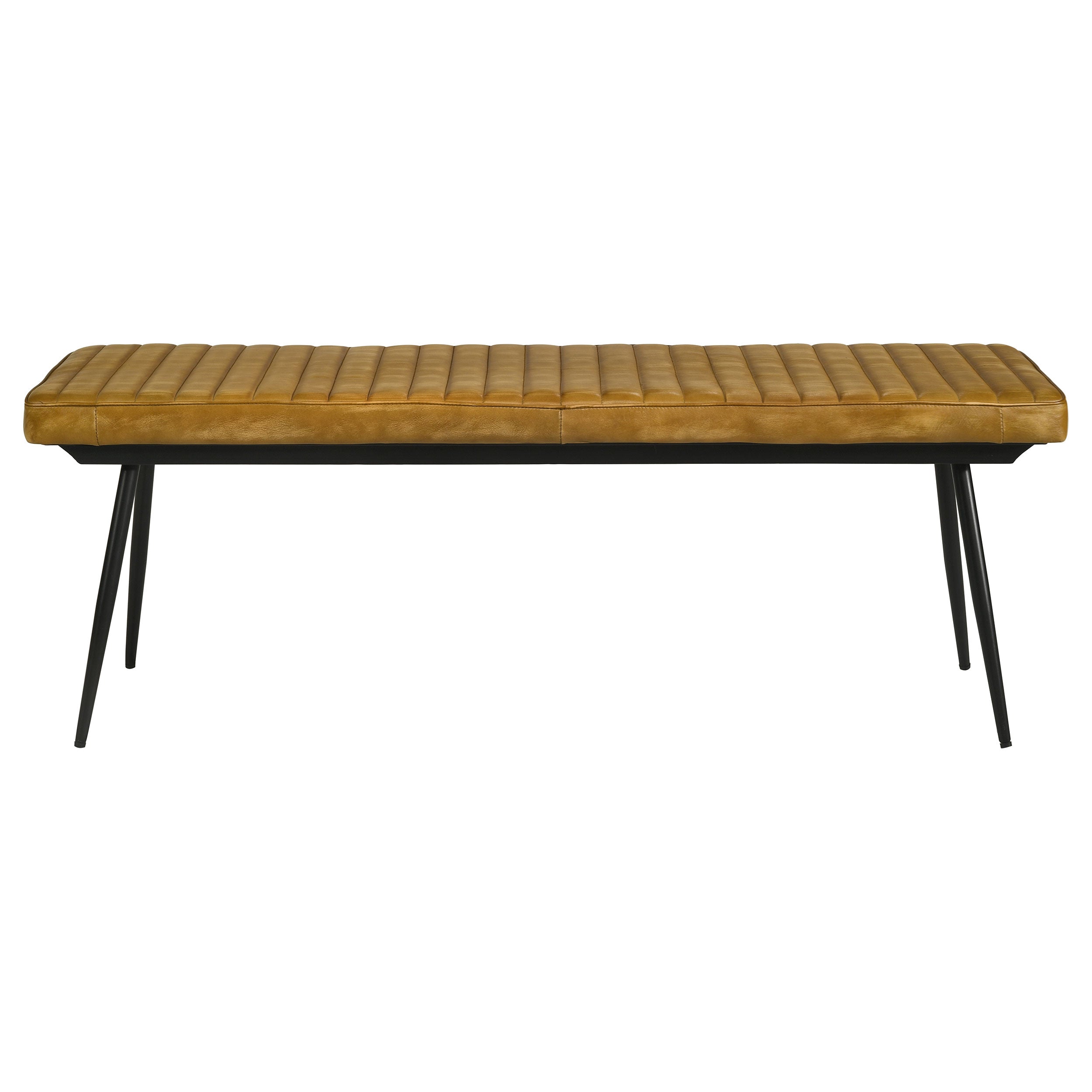 Misty Leather Upholstered Dining Bench Antique Camel-CoasterEssence
