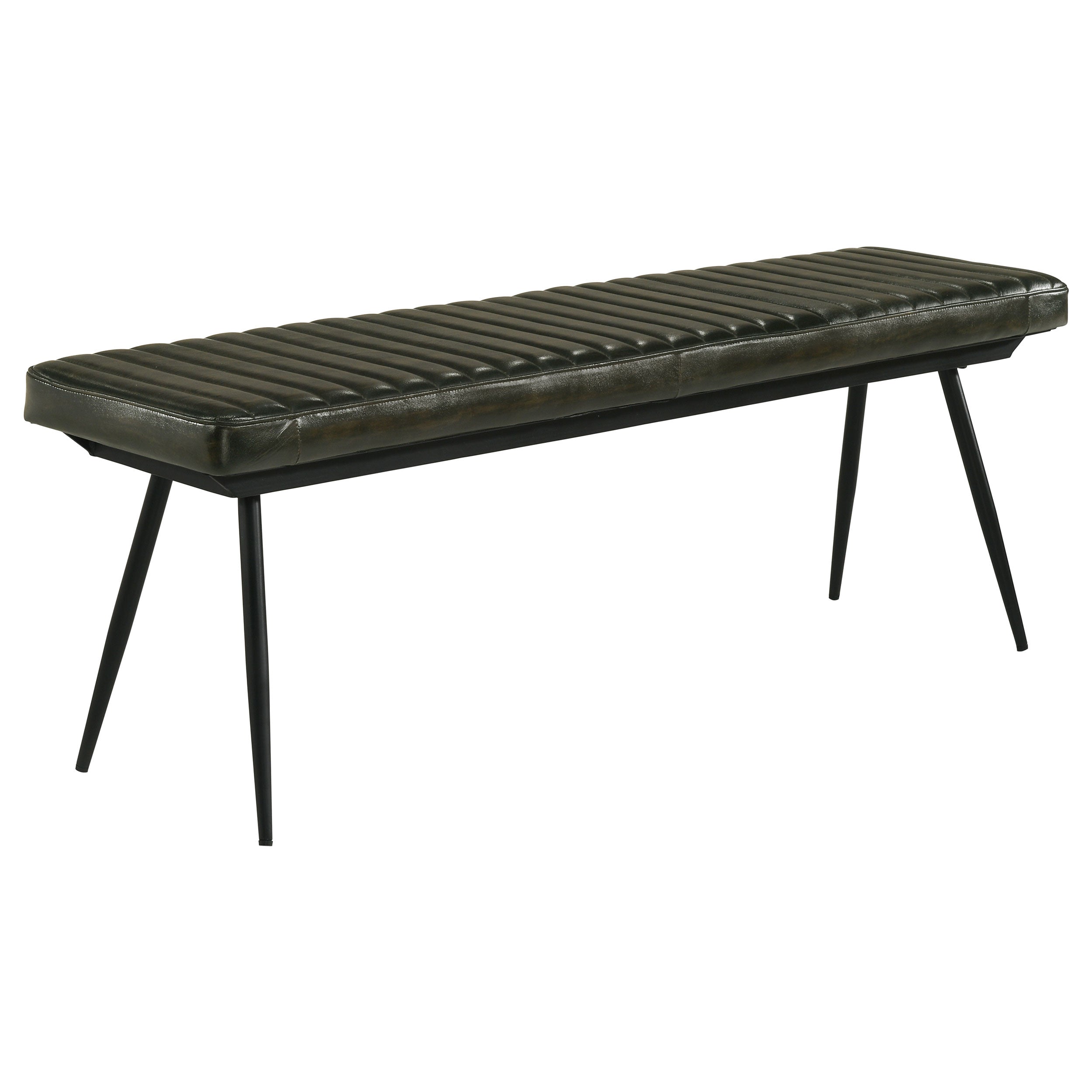 Misty Leather Upholstered Dining Bench Antique Espresso-CoasterEssence