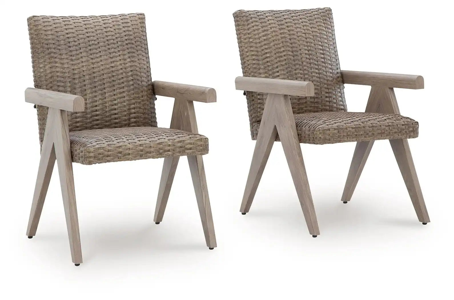 Cliff Trails - Arm Chair (Set of 2) - Beige - Best Buy Furniture
